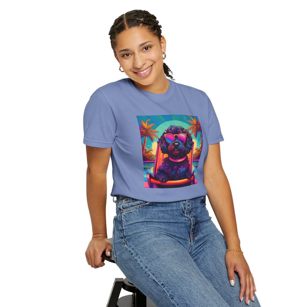 Doodle Poolside Unisex Garment-Dyed T-shirt