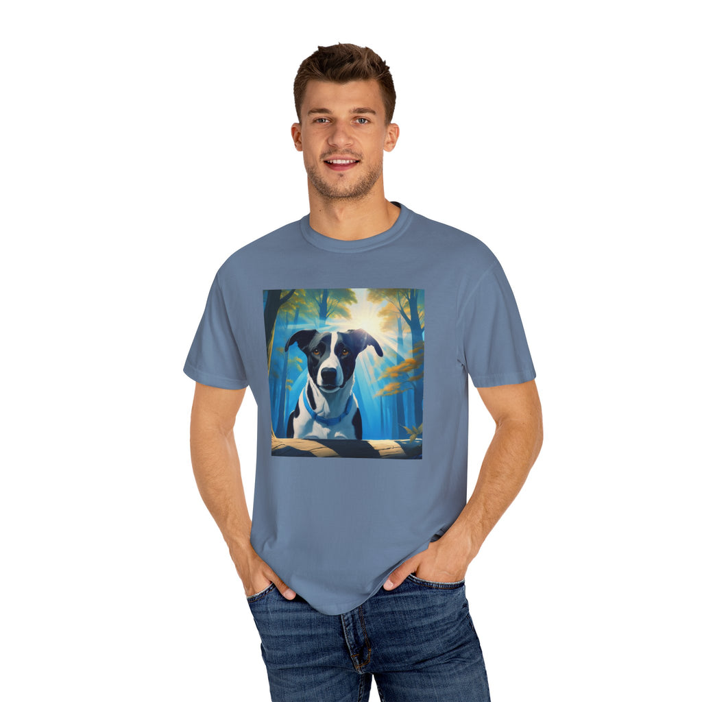Coonhound Forest Unisex Garment-Dyed T-shirt
