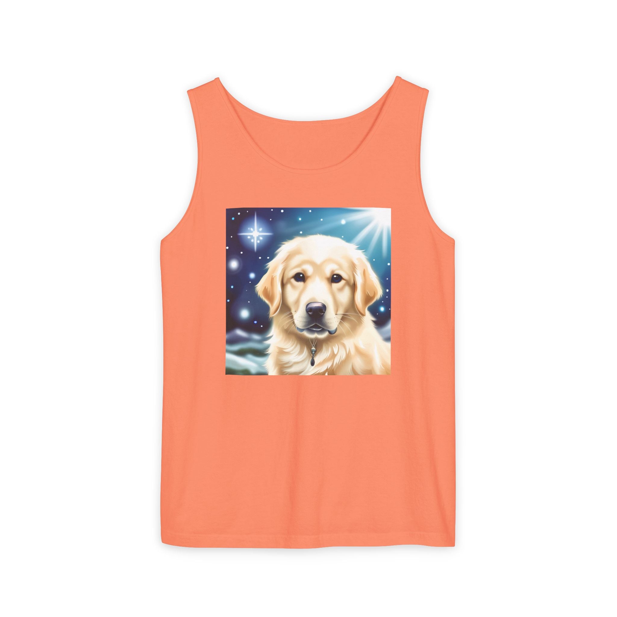 Golden Retriever Stary Night Unisex Tank Top