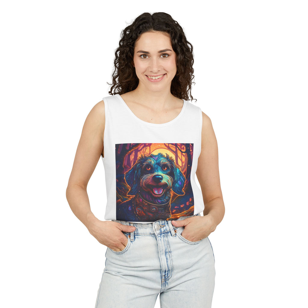 Steampunk Dachshund Unisex Tank Top