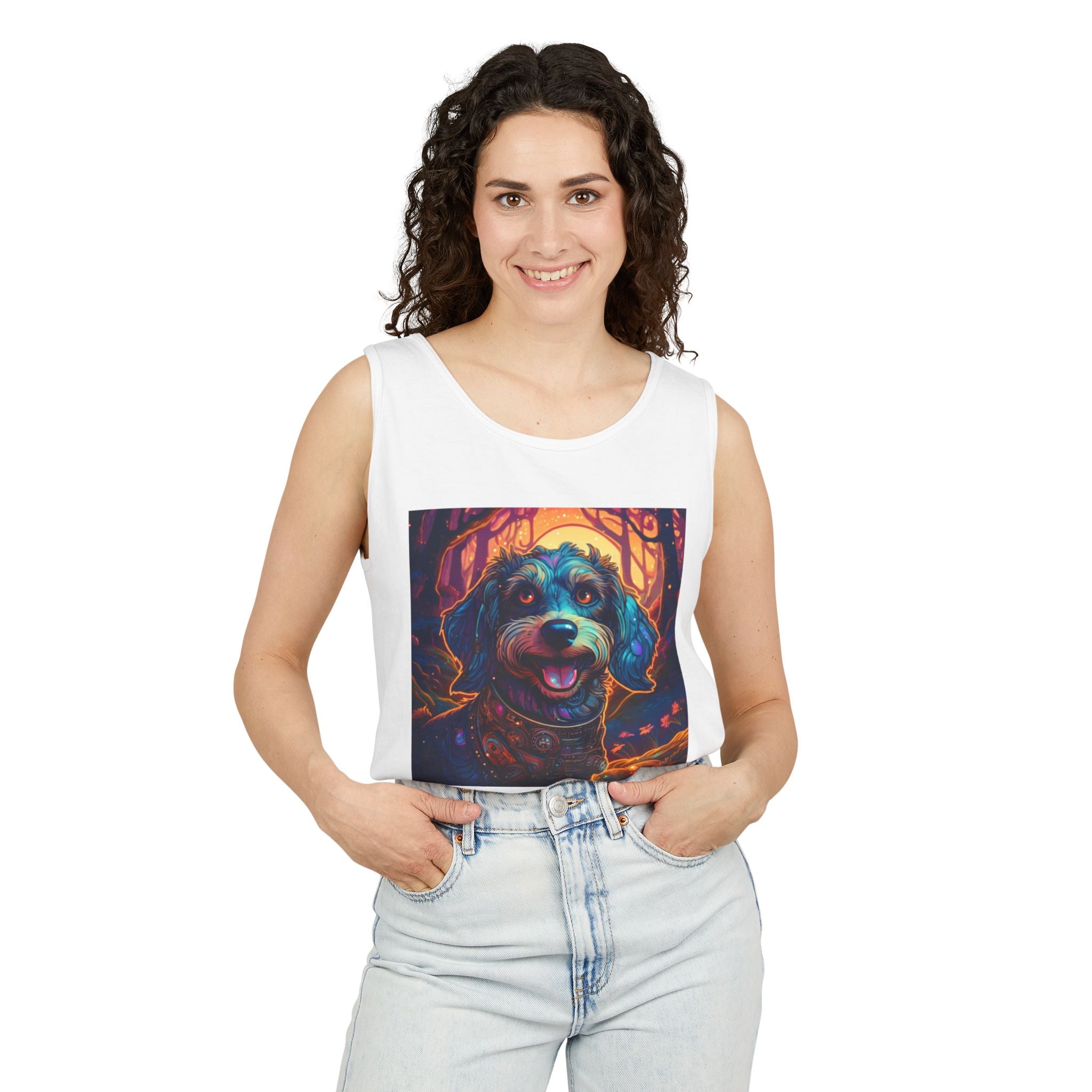 Steampunk Dachshund Unisex Tank Top