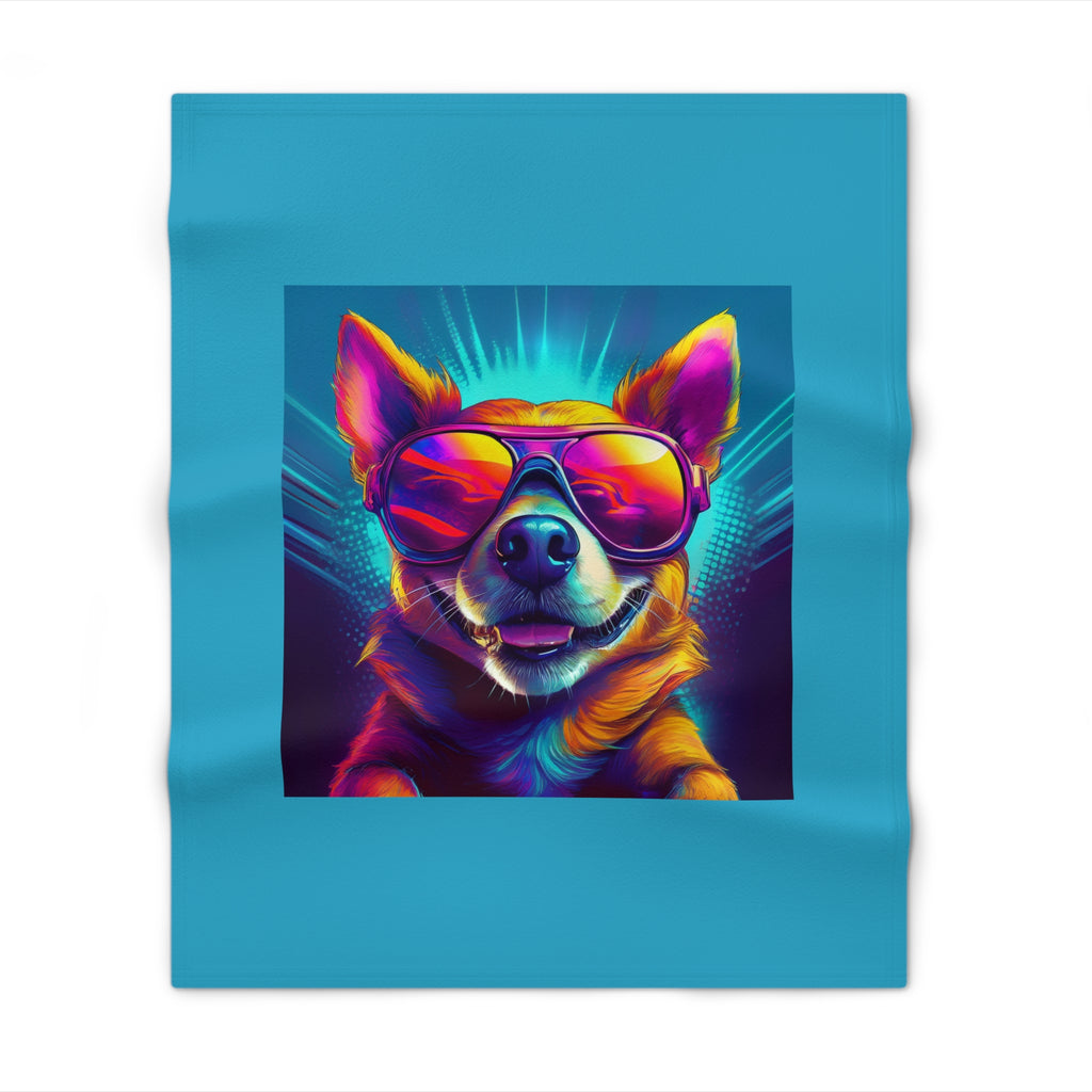 Chihuahua Cool Sunglasses Throw Blanket