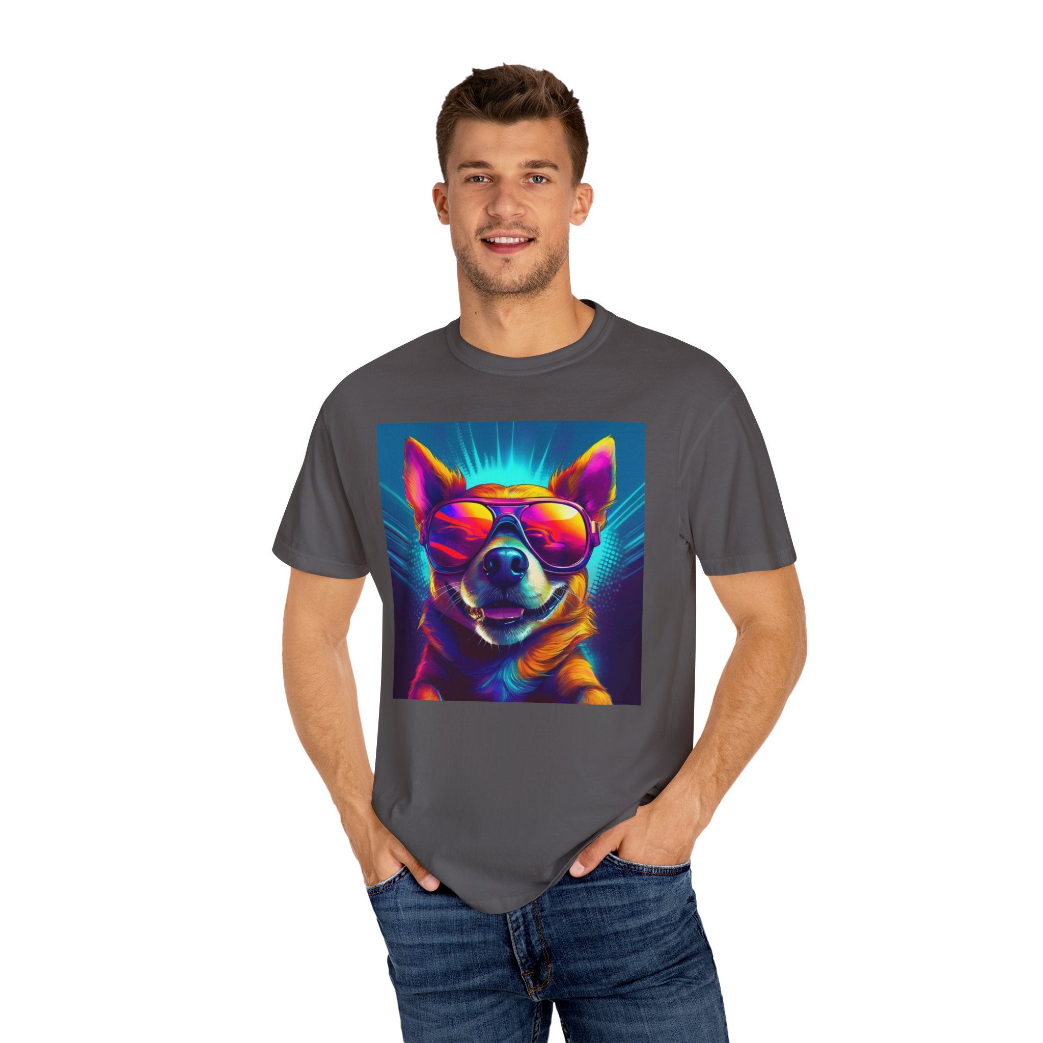 Chihuahua Cool Sunglasses Unisex Garment-Dyed T-shirt