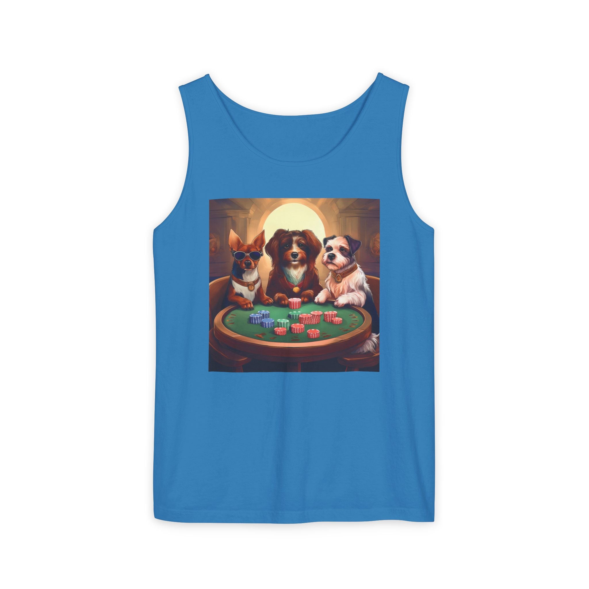 Puppy Poker Unisex Tank Top