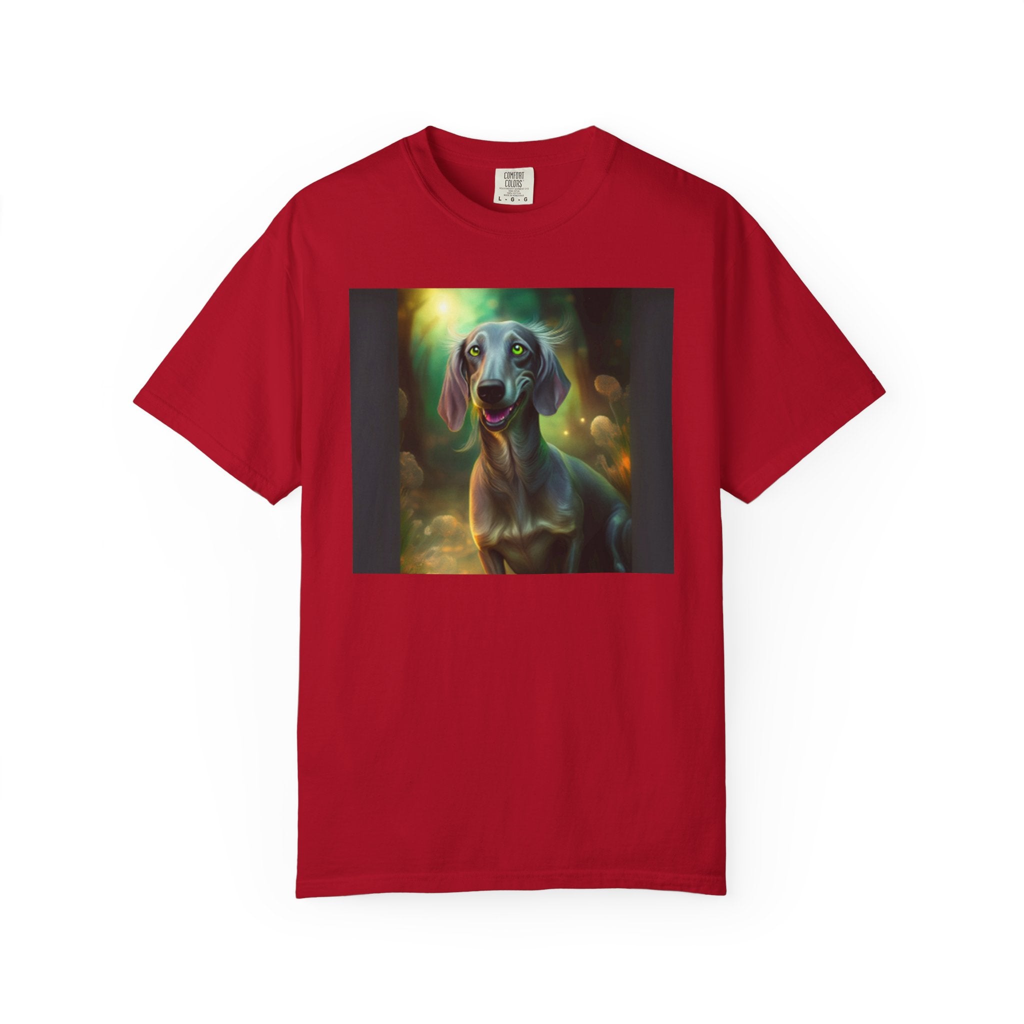 Silver Grey Dachshund Unisex Garment-Dyed T-shirt