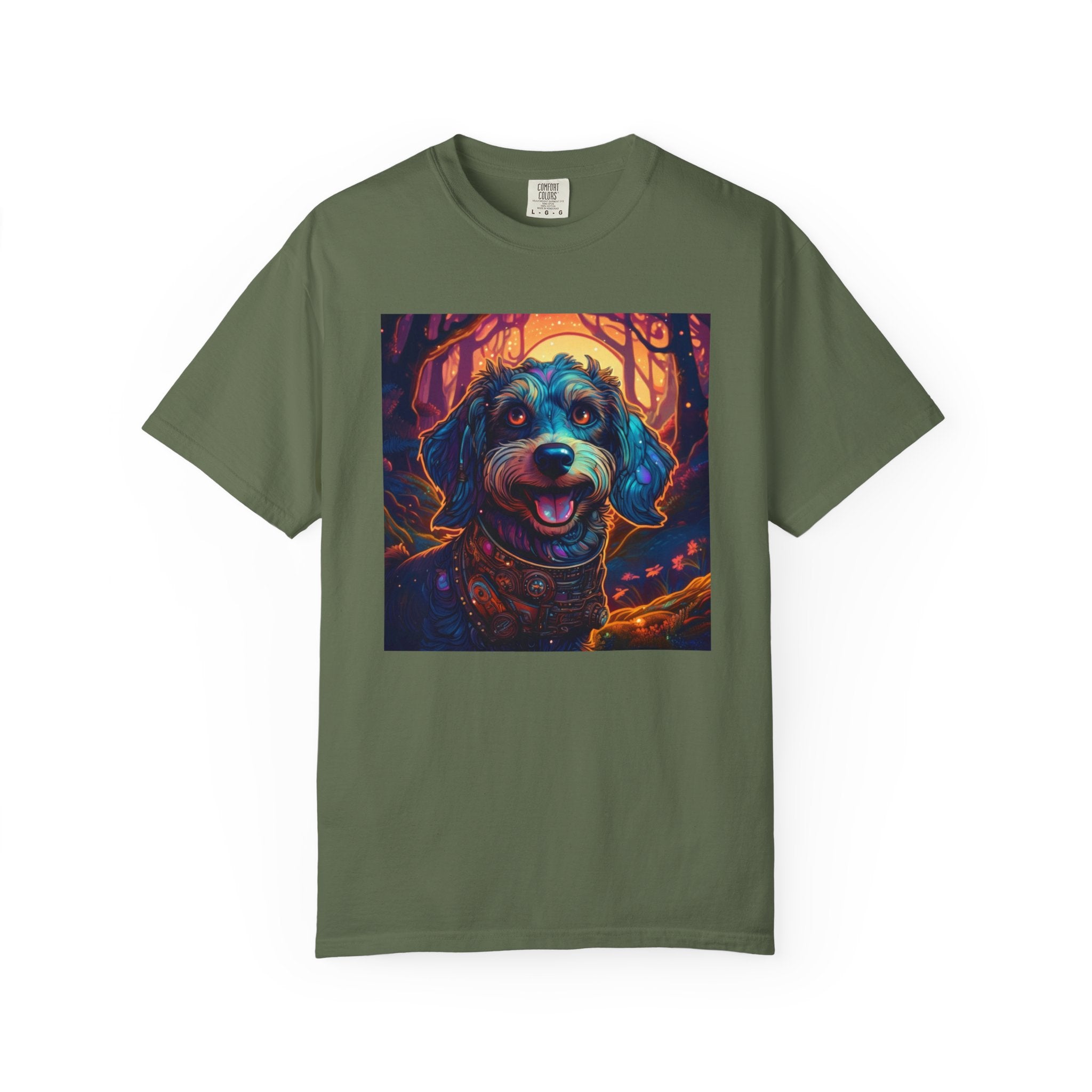 Steampunk Dachshund Unisex Garment-Dyed T-shirt