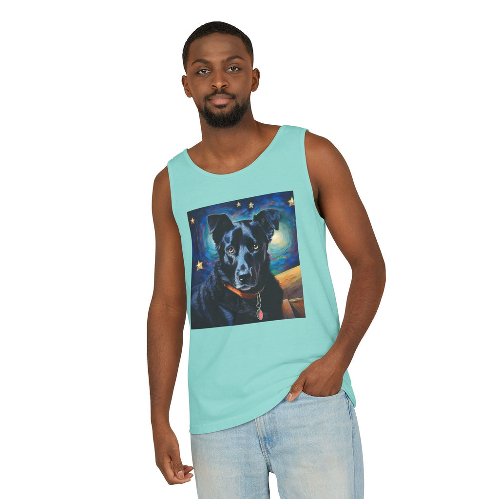 Black Shepherd Lab Stary Night Unisex Tank Top