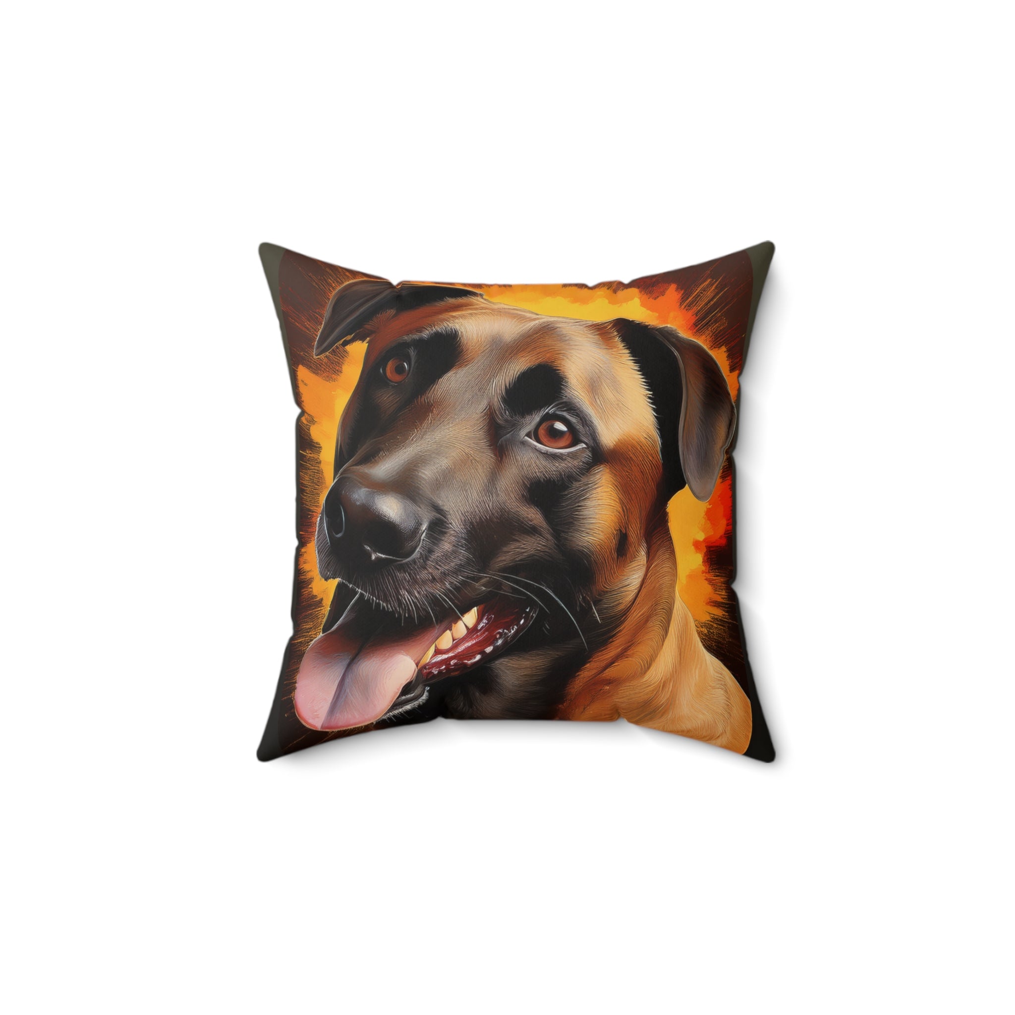 Belgian Malinois Shepherd Polyester Square Pillow
