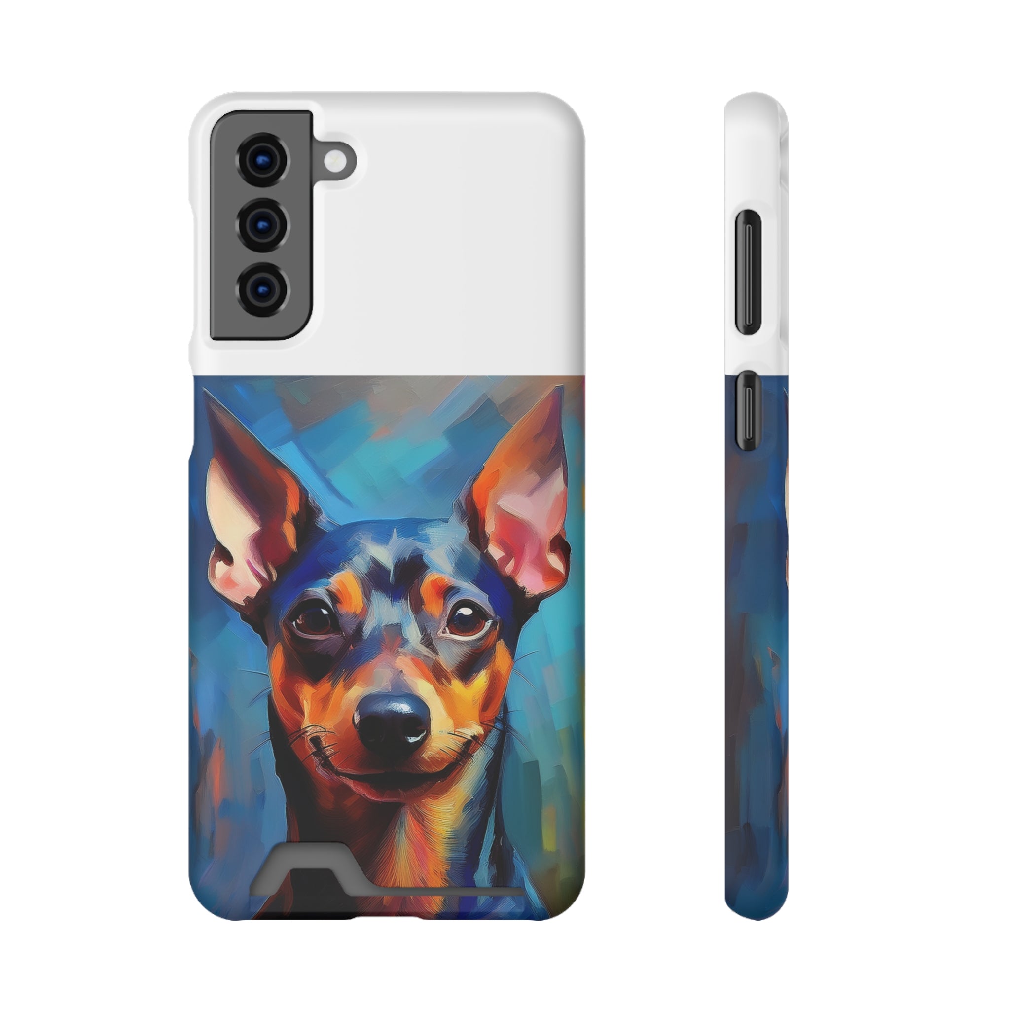 Miniature Pincher Phone Case with Card Holder