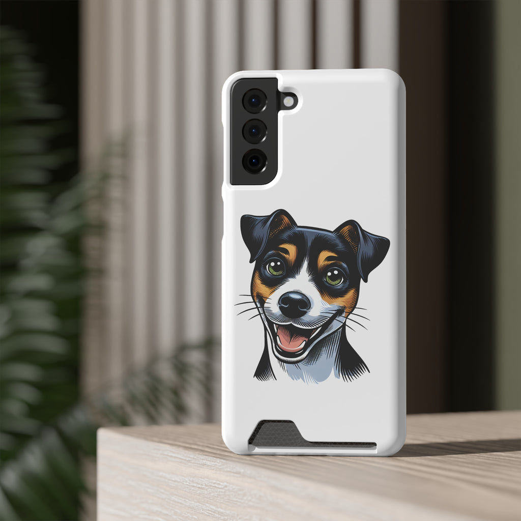 Jack Russel Phone Case with Card Holder