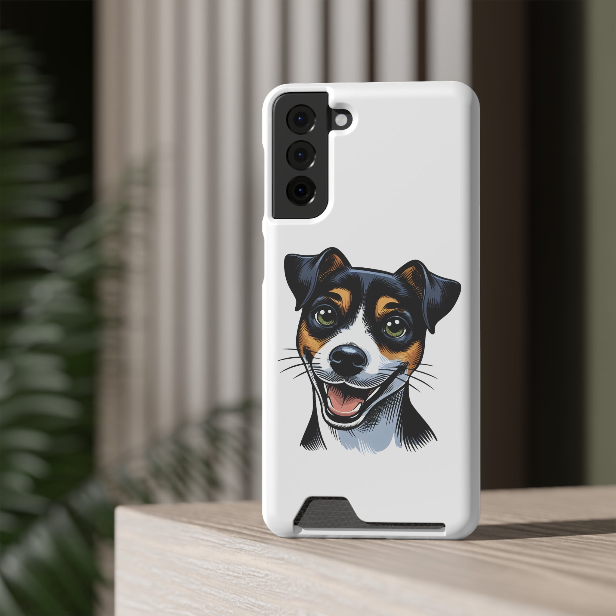 Jack Russel Phone Case with Card Holder