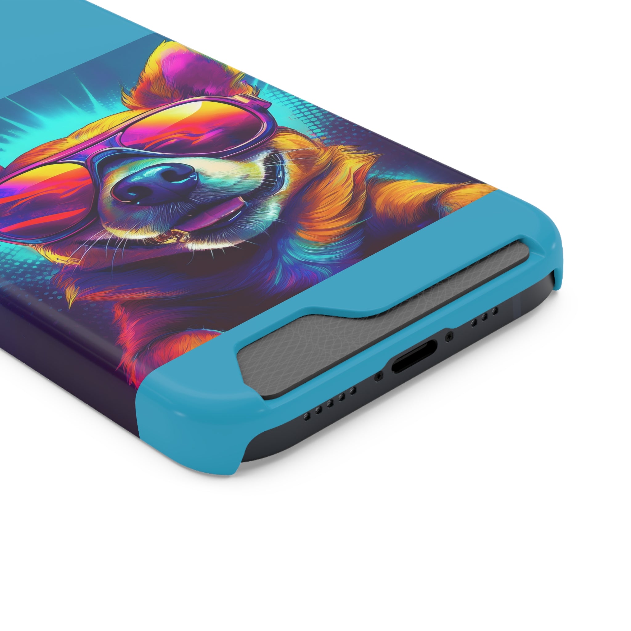 Chihuahua Cool Sunglasses Phone Case with Card Holder
