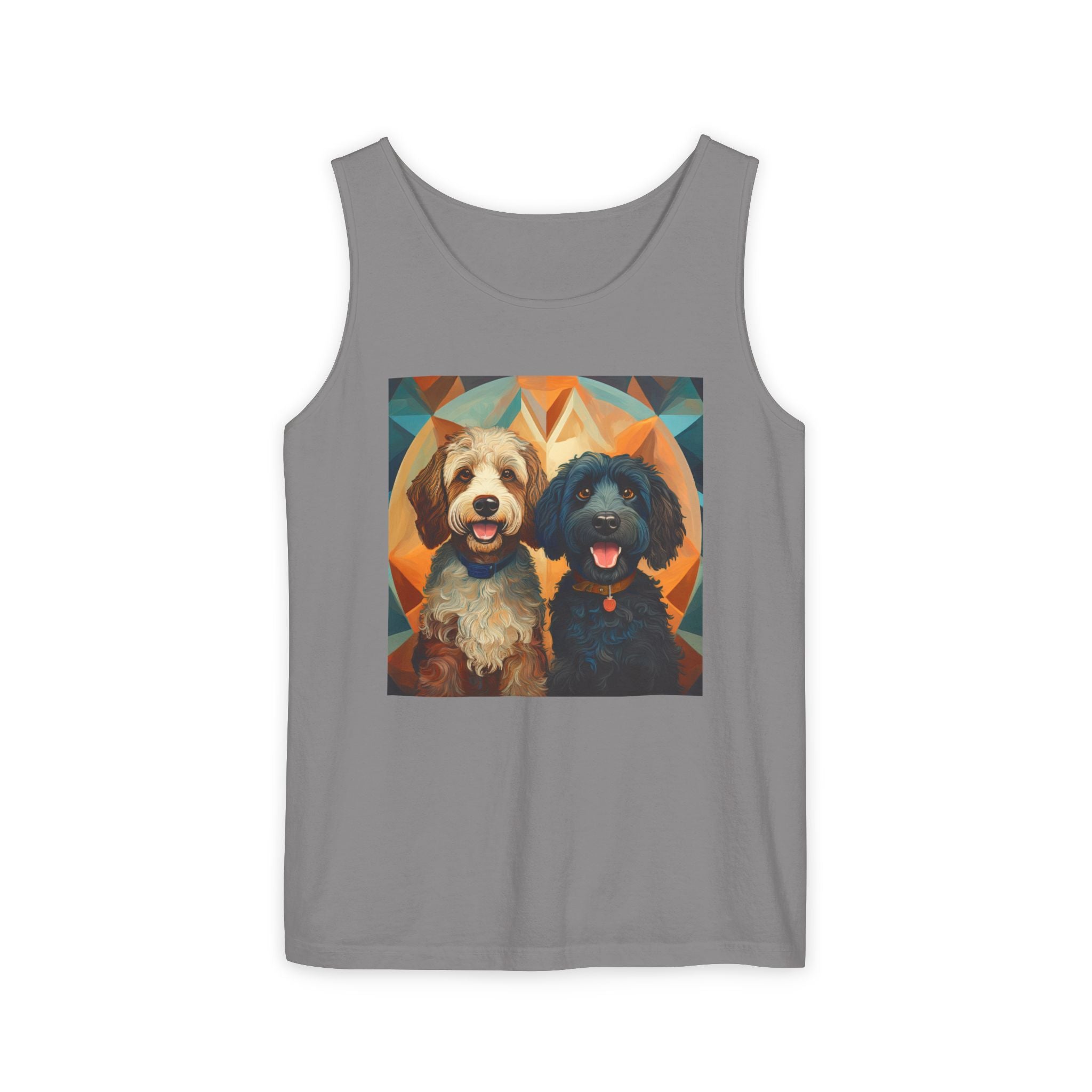 Doodles, Black & Tan Tank Top