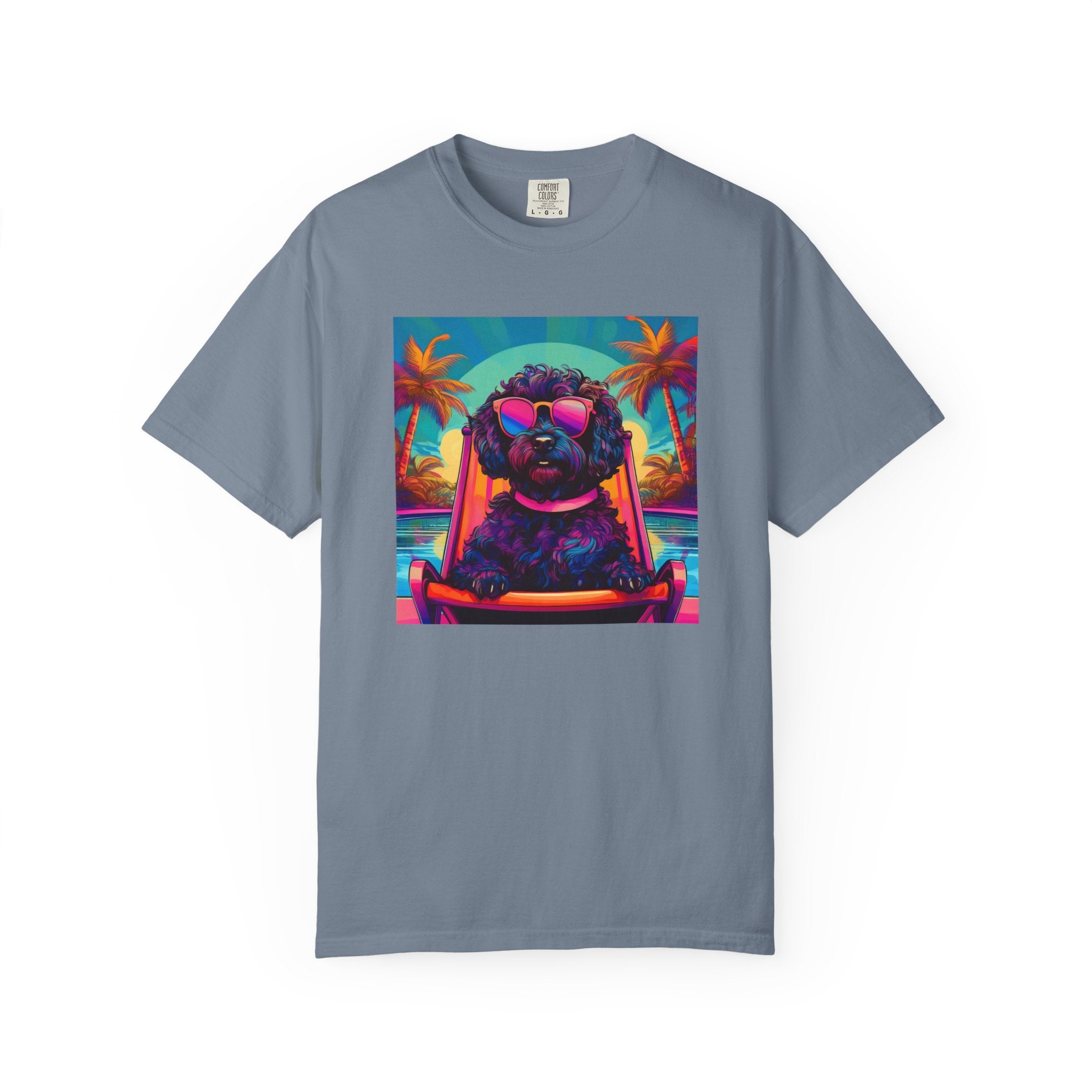 Doodle Poolside Unisex Garment-Dyed T-shirt