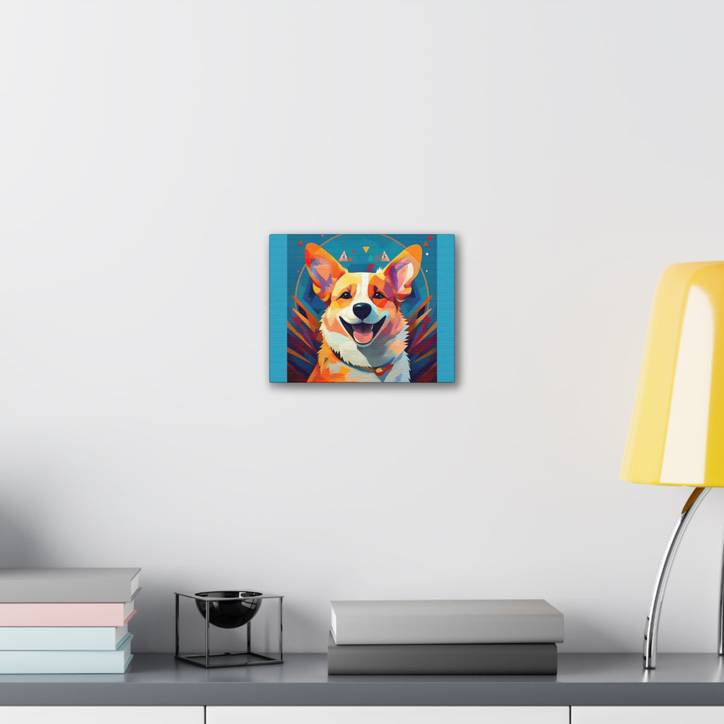 Corgi Canvas Painting