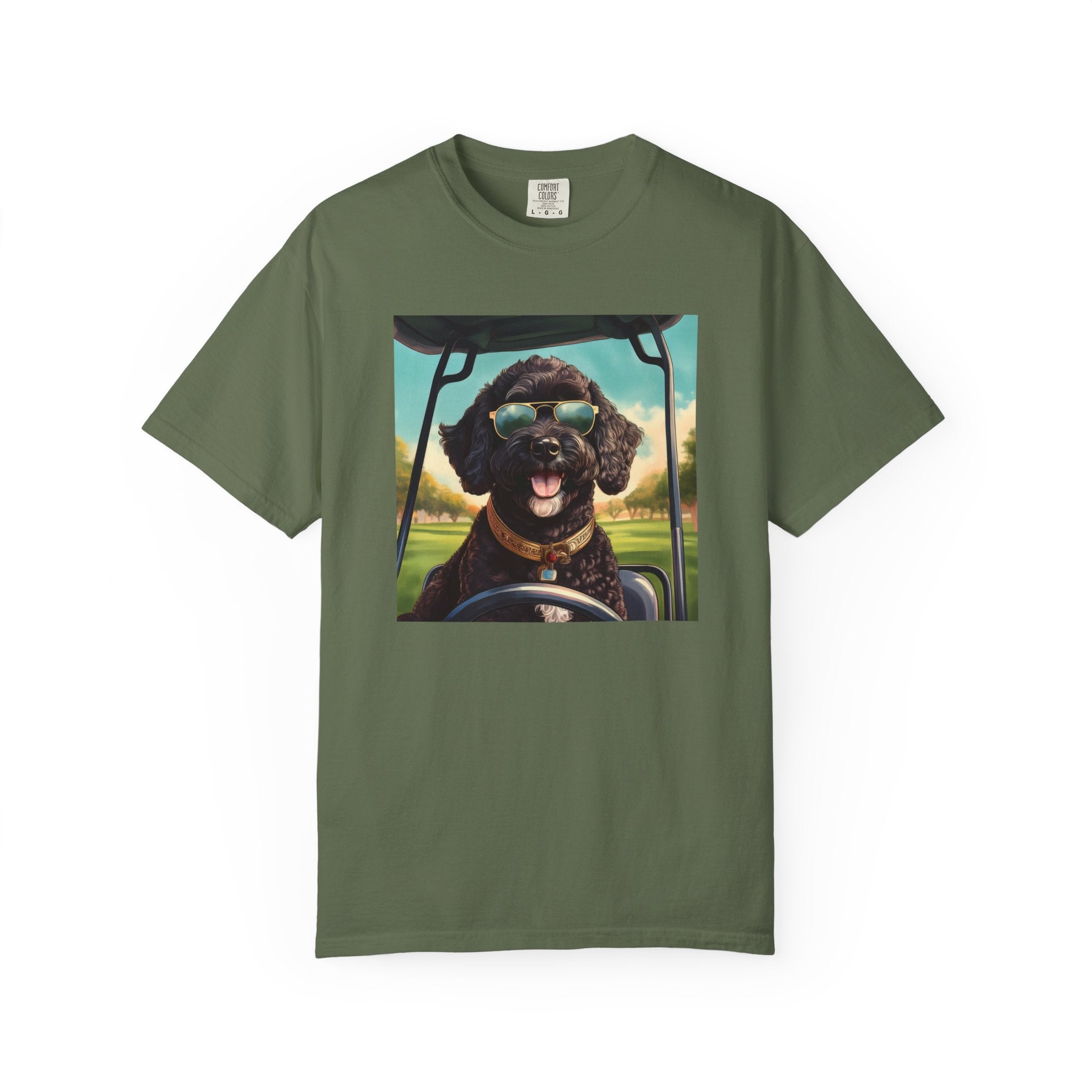 Doodle Golf Cart Unisex Garment-Dyed T-shirt