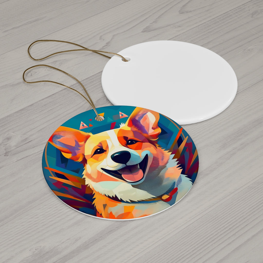 Corgi Ceramic Ornament
