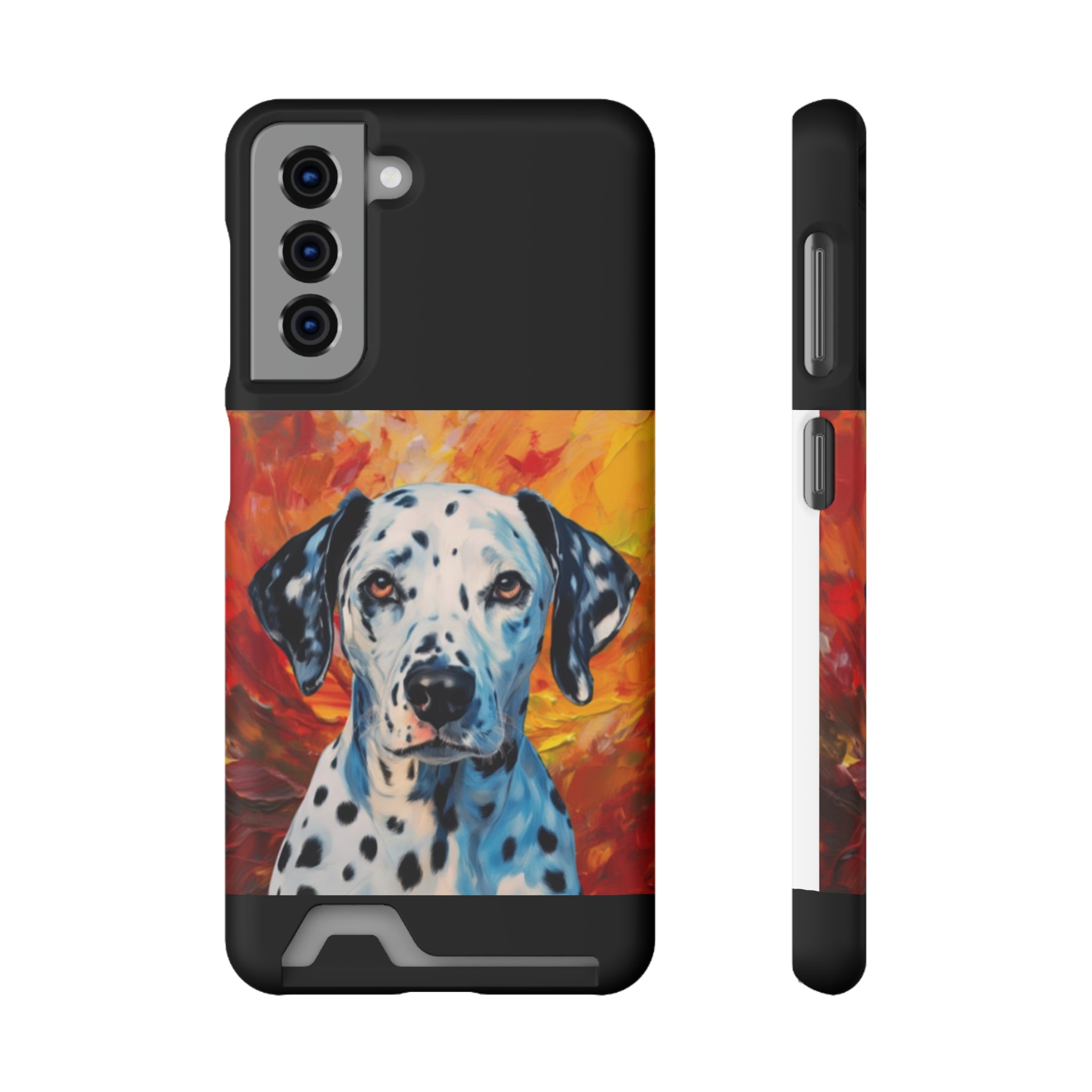 Dalmation Phone Case with Card Holder