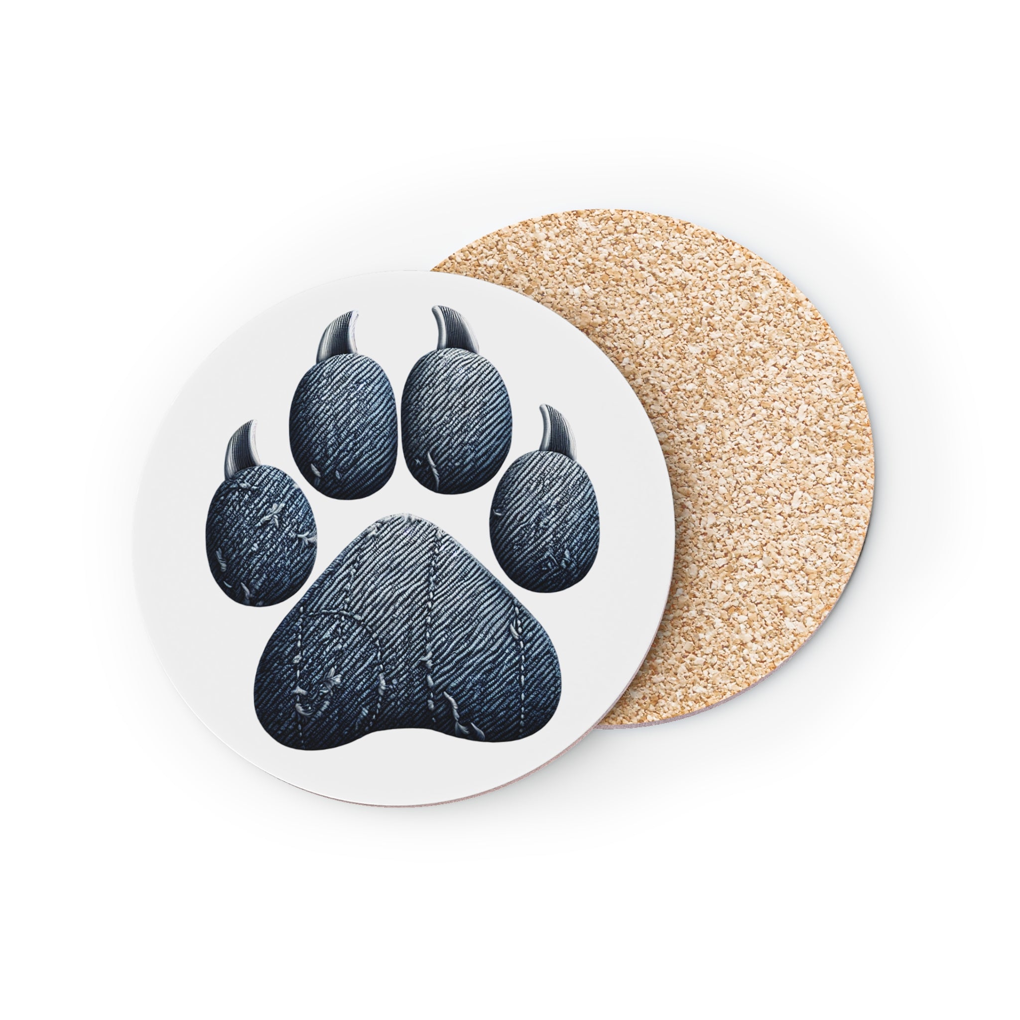 Denim Paw Coasters