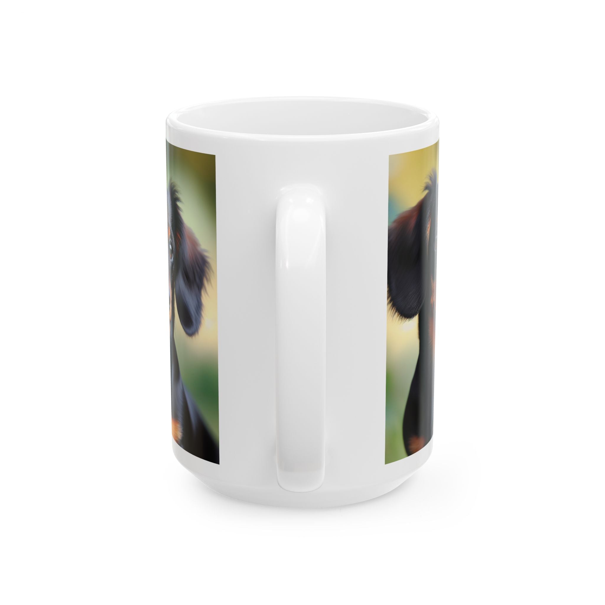 Black/Brown Dachshund Mug, (11oz, 15oz)