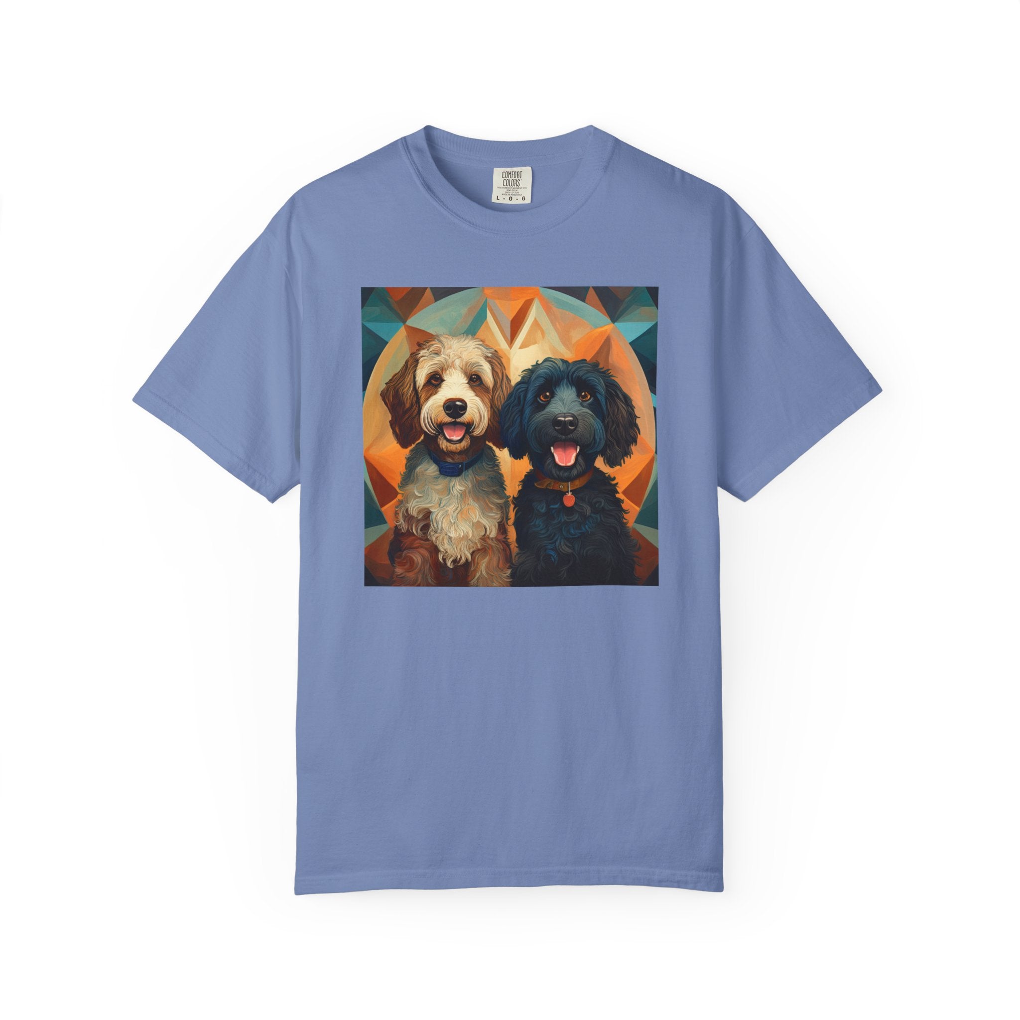 Doodles, Black & Tan Unisex Garment-Dyed T-shirt