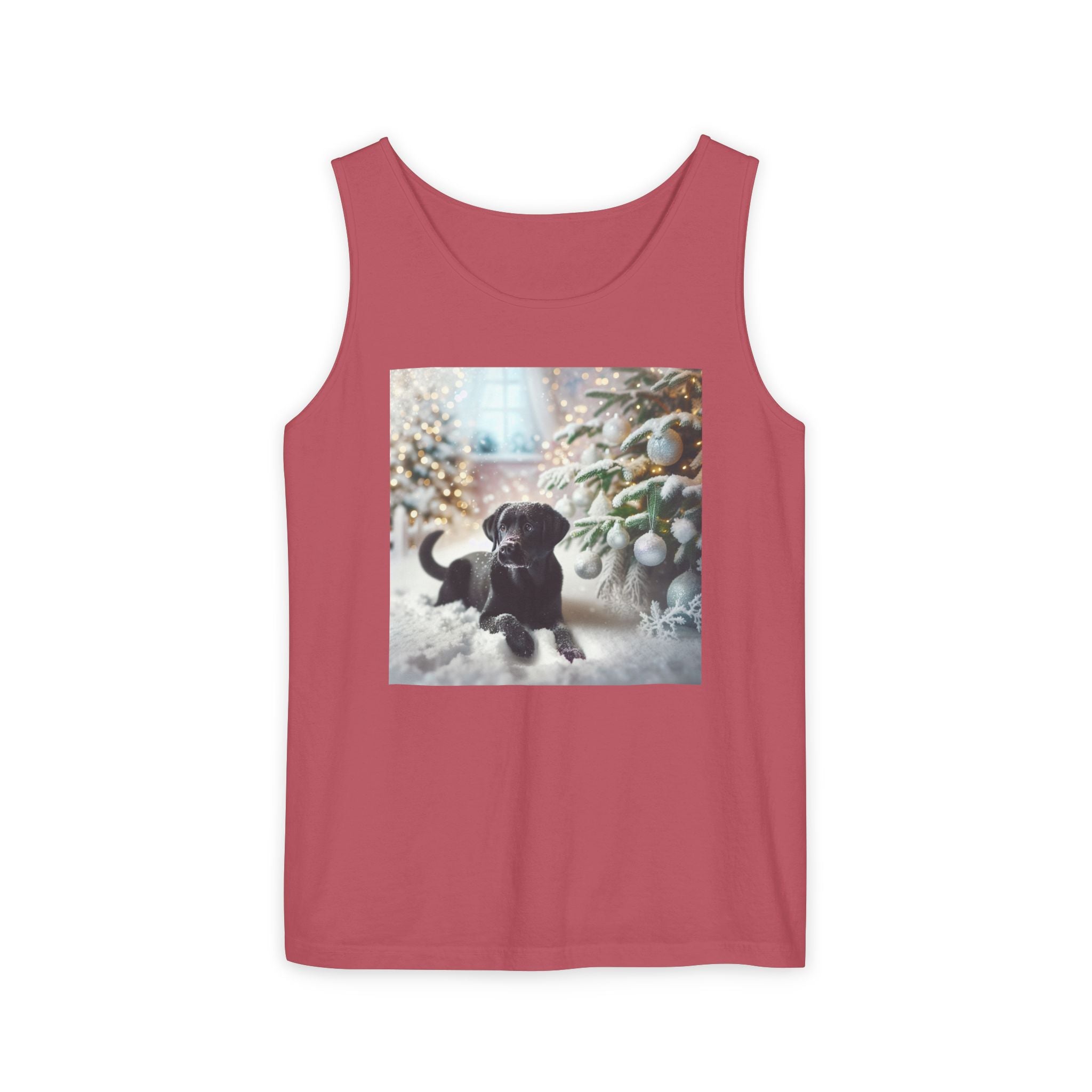 Black Lab Puppy Holiday Unisex Tank Top