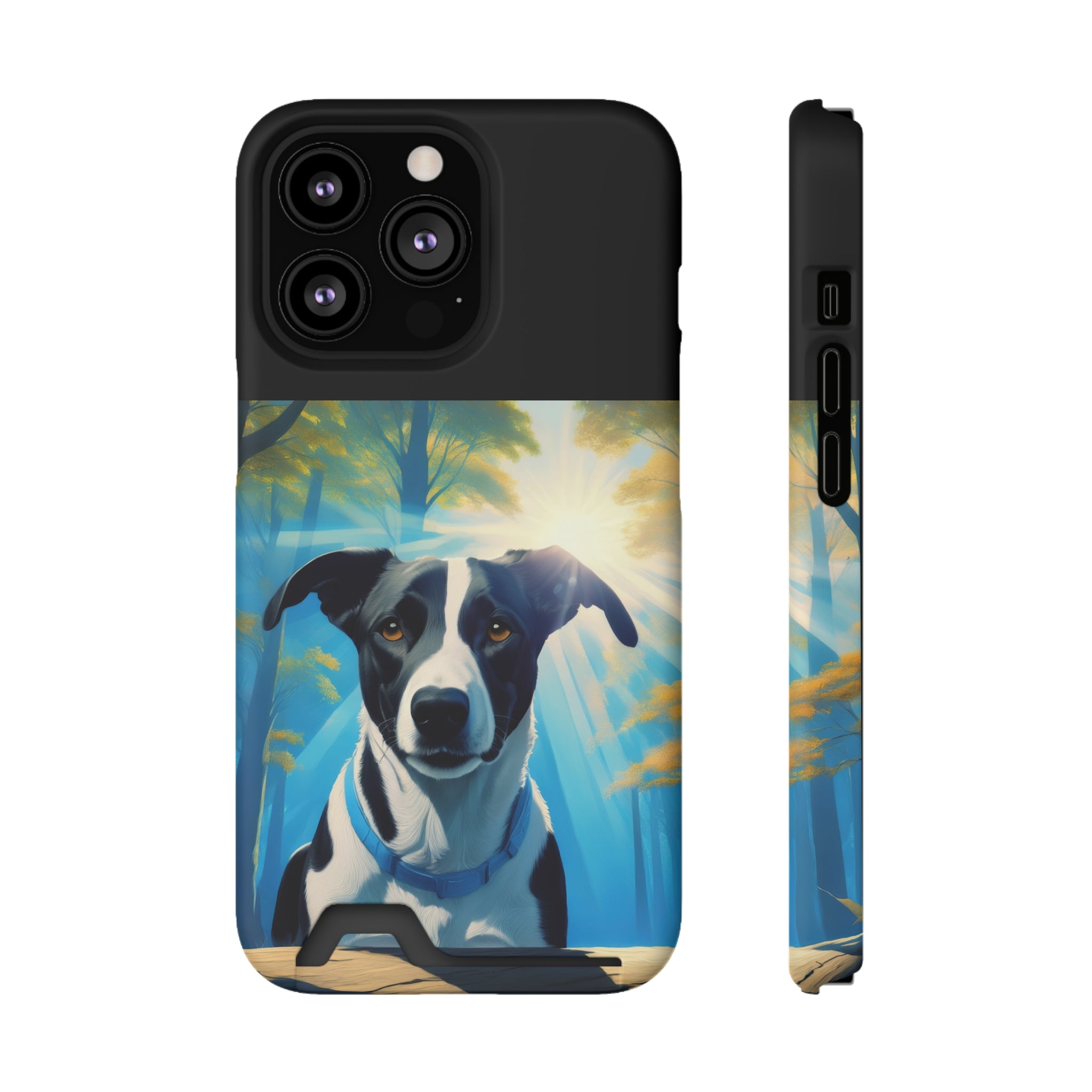Coonhound Forest Phone Case with Card Holder