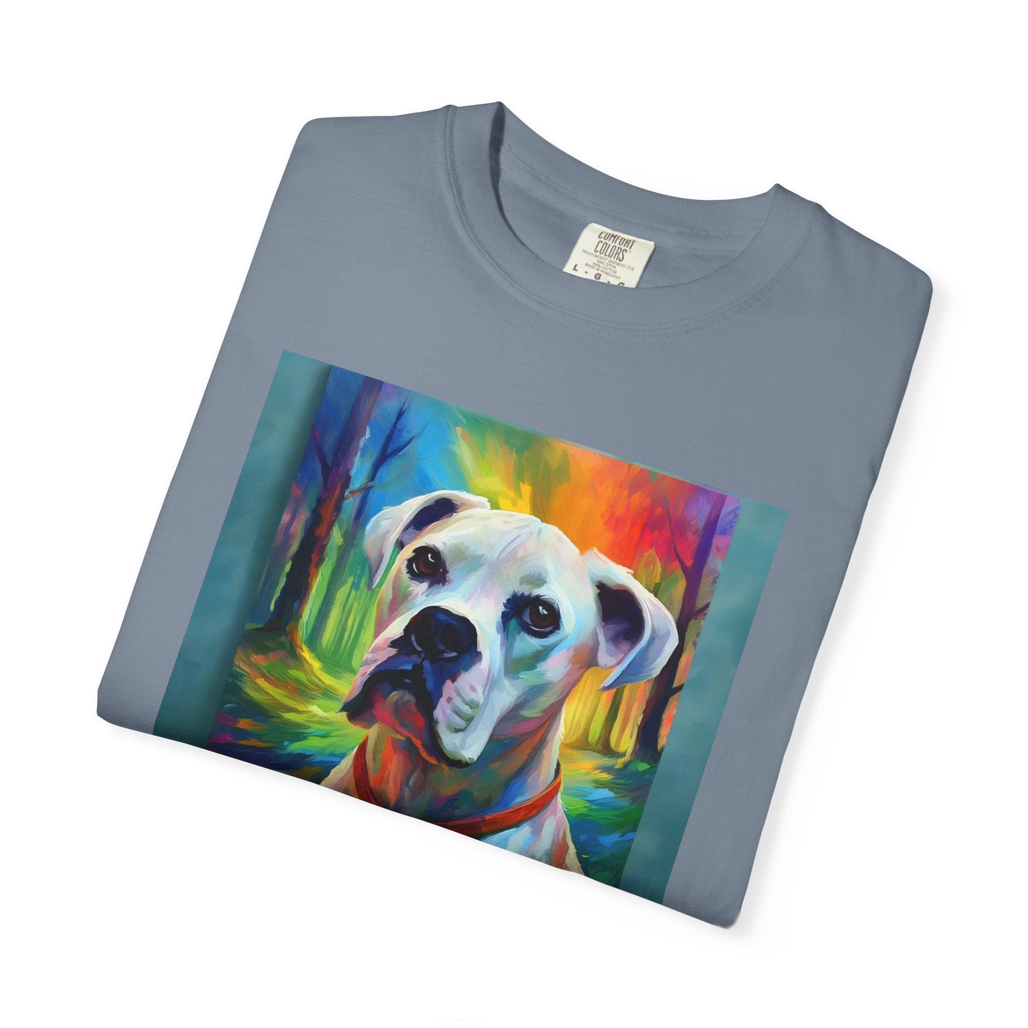 Boxer Rainbow Sky Unisex Garment-Dyed T-shirt