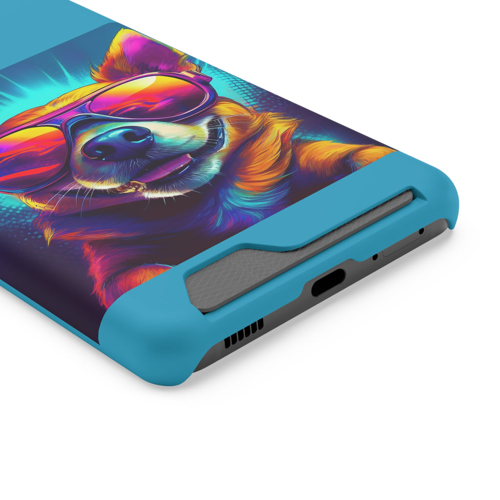 Chihuahua Cool Sunglasses Phone Case with Card Holder