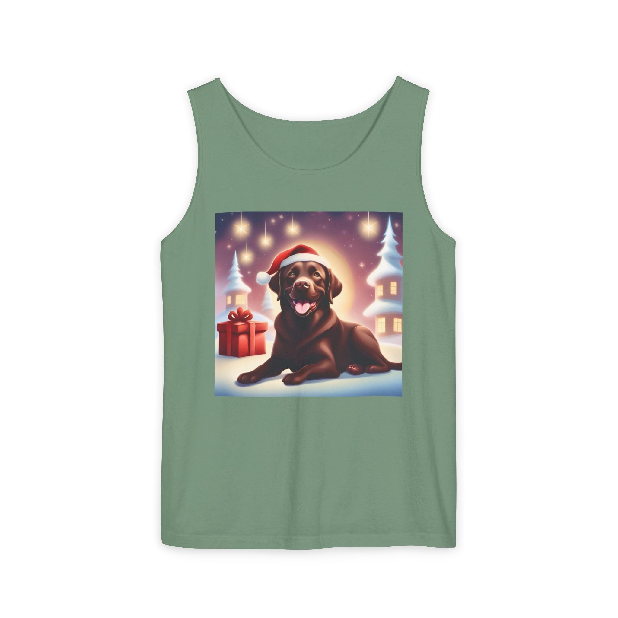 Chocolate Lab Holiday Unisex Tank Top