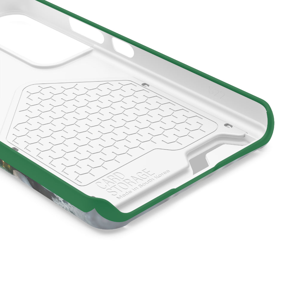 Black Lab Holiday Phone Case with Card Holder