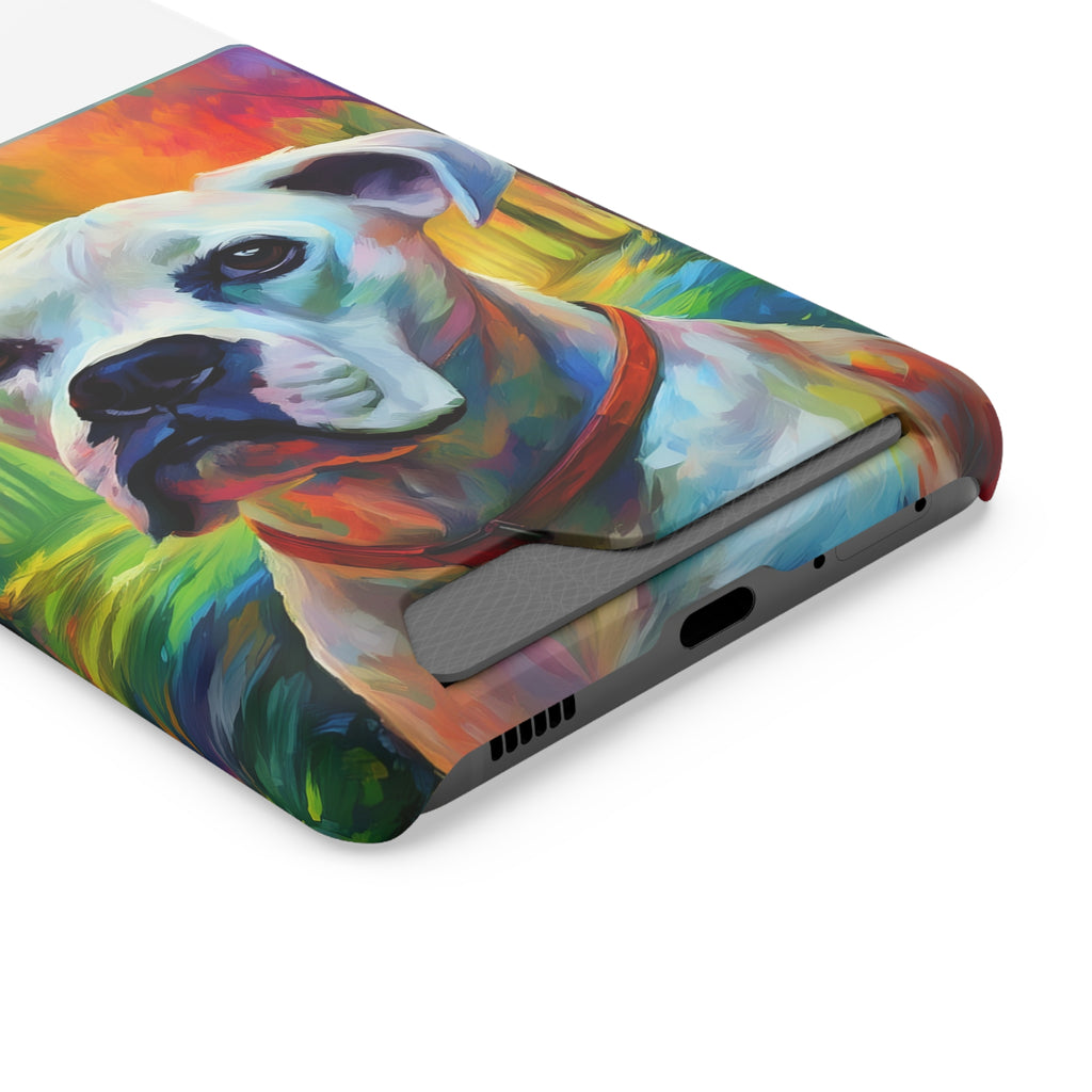 Boxer Rainbow Sky Phone Case with Card Holder