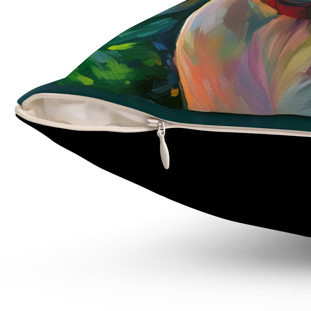 Boxer Rainbow Sky Polyester Square Pillow