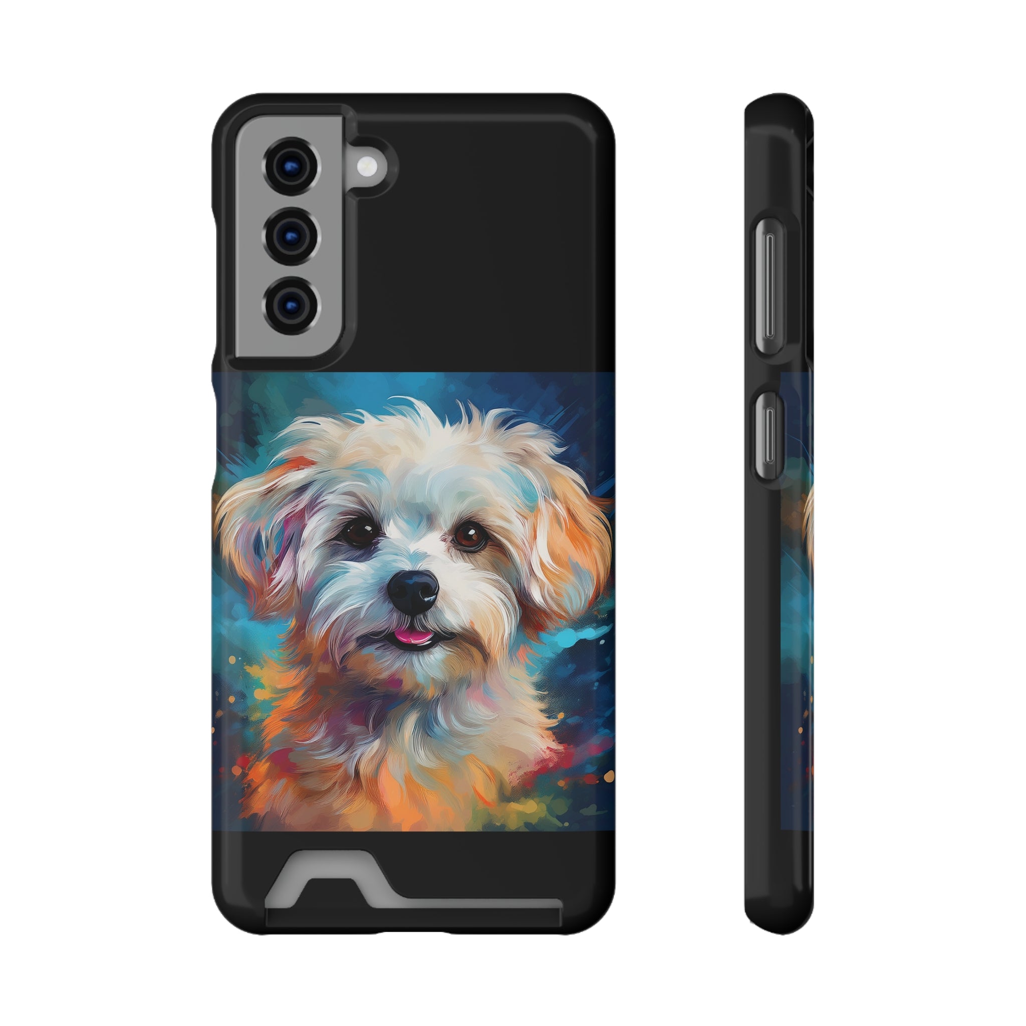 Maltese Phone Case with Card Holder