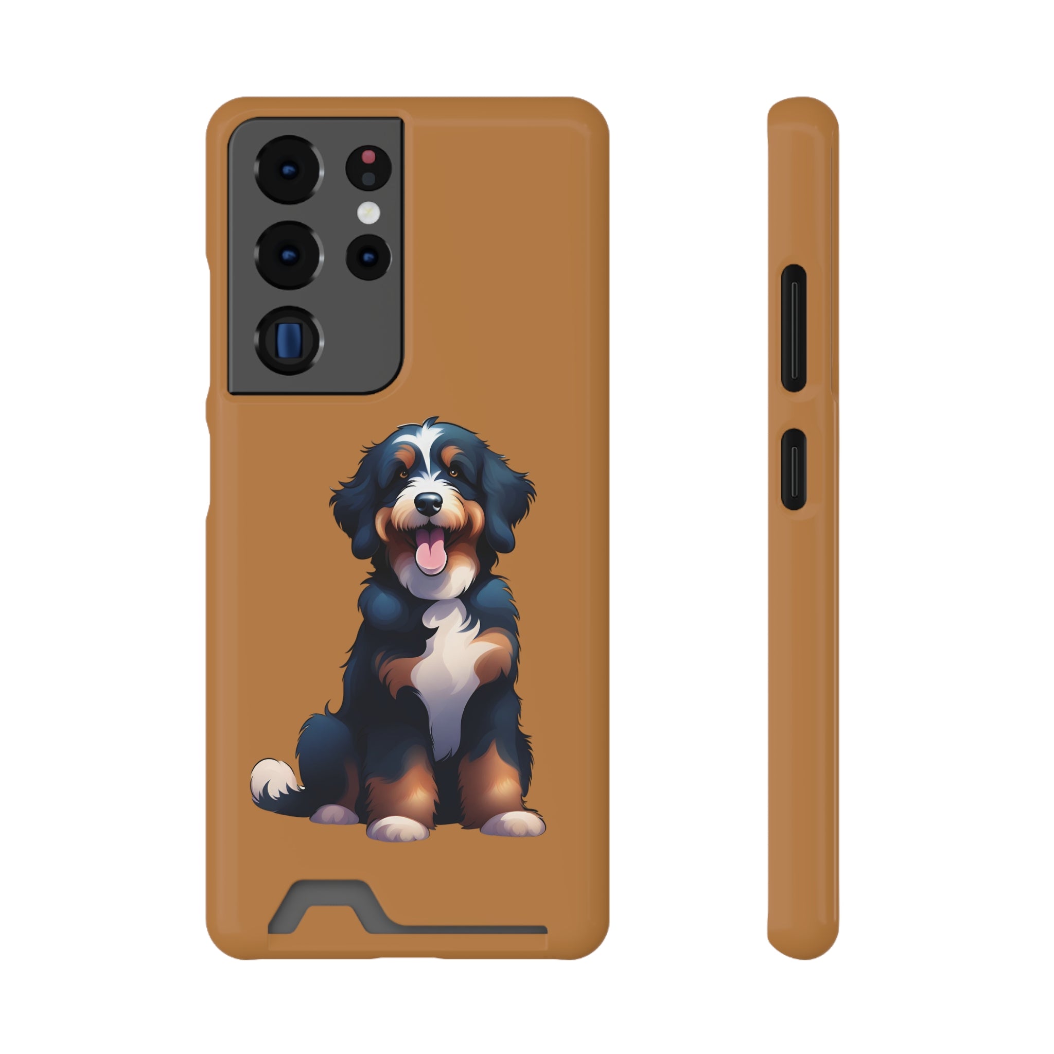 Bernie doodle Phone Case with Card Holder