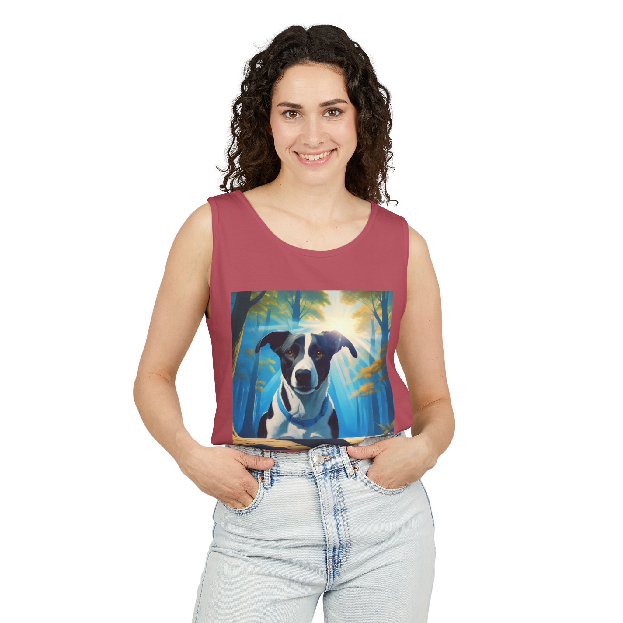 Coonhound Forest Unisex Tank Top