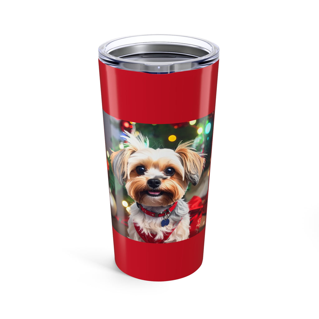 Yorkie Holiday Tumbler 20oz