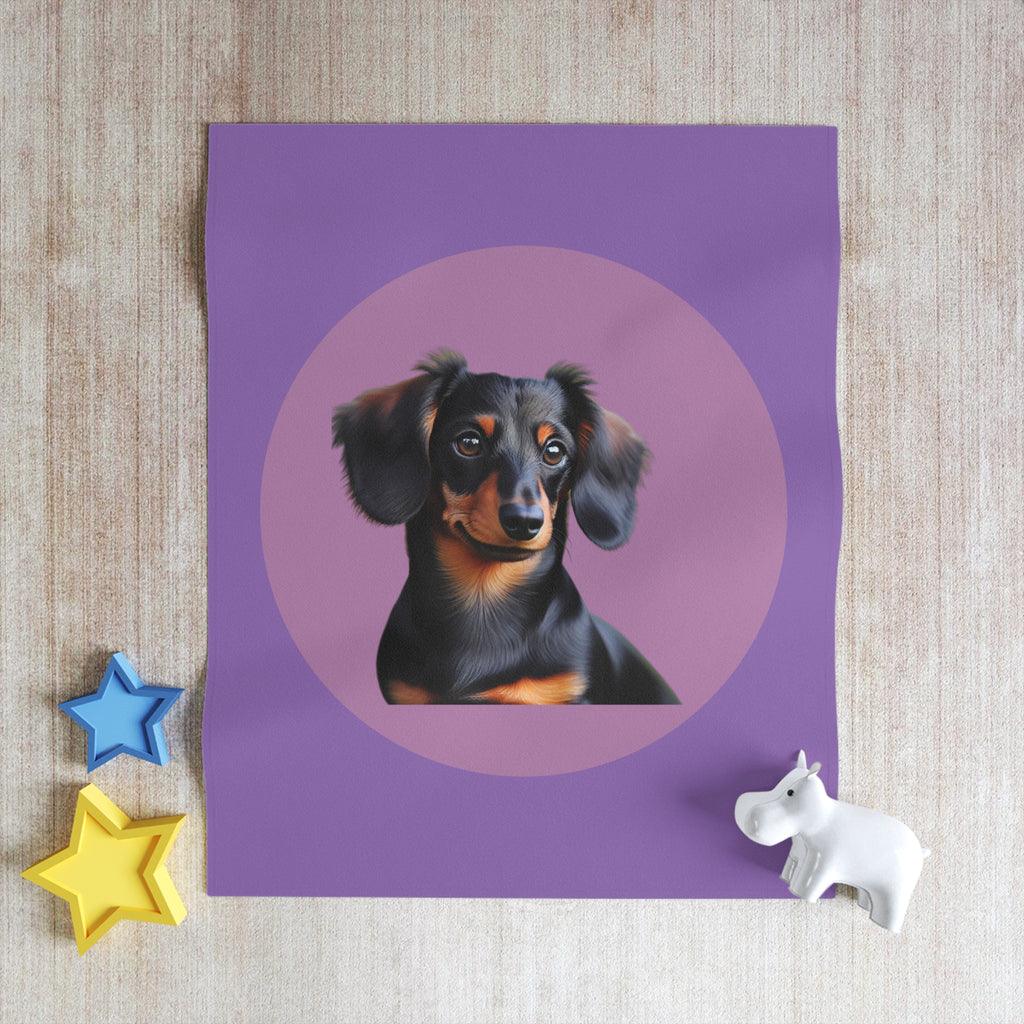 Black/Brown Dachshund Throw Blanket