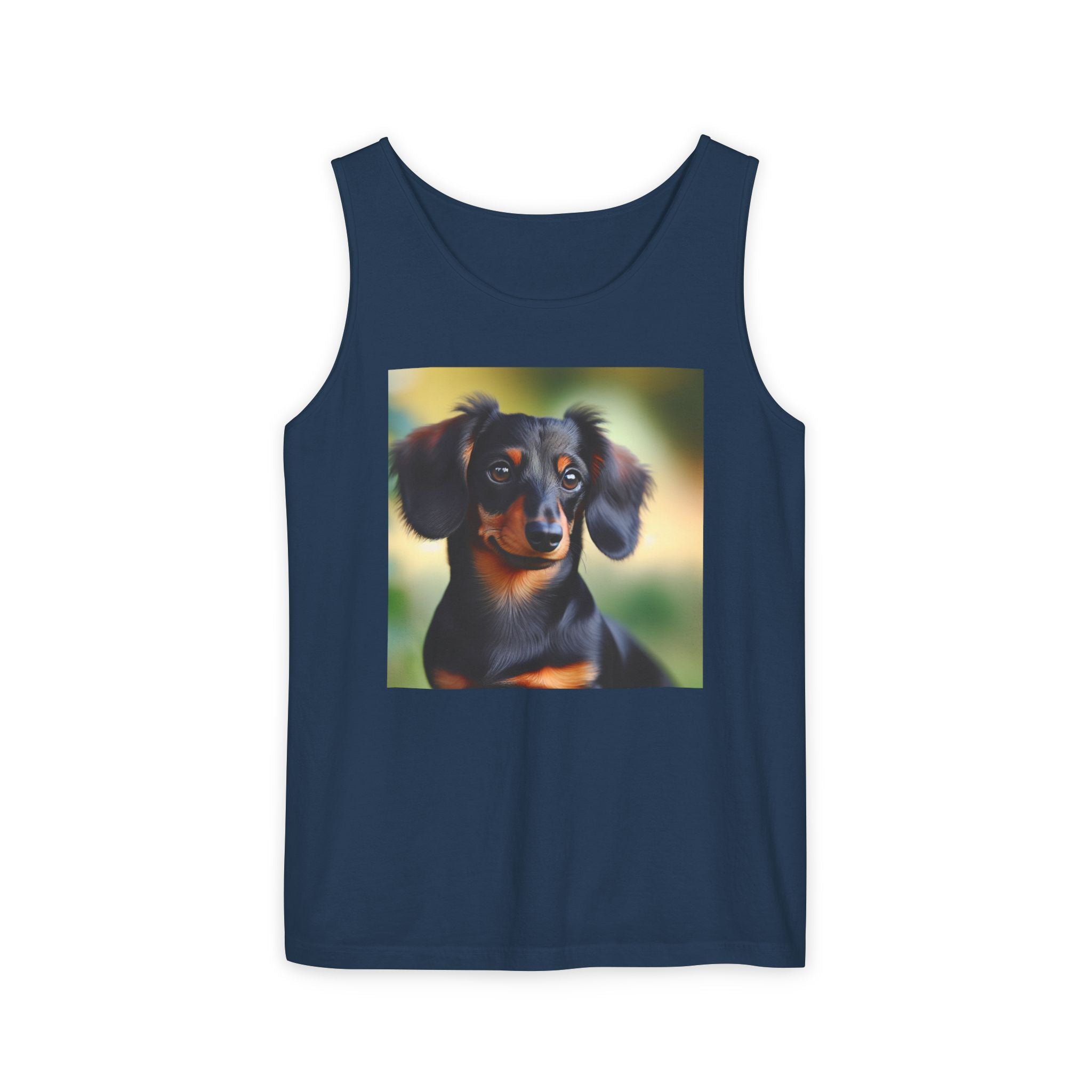 Black/Brown Dachshund Unisex Tank Top
