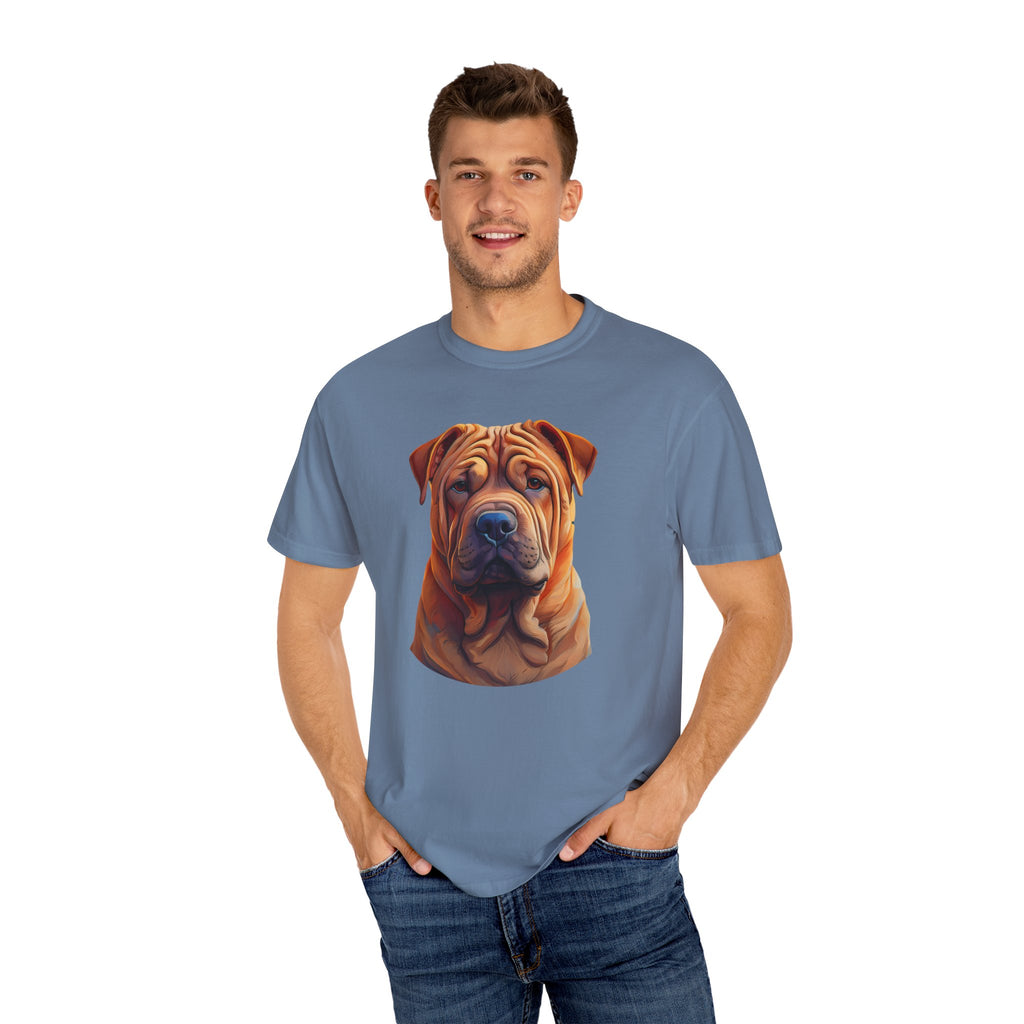 Shar Pei Unisex Garment-Dyed T-shirt