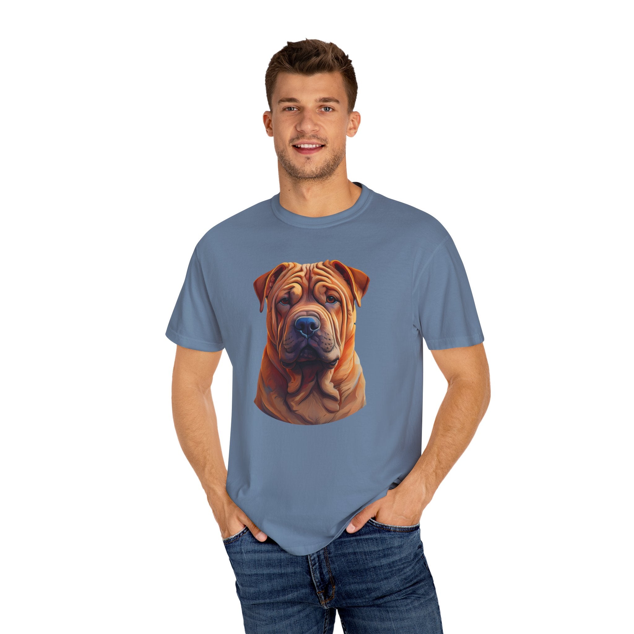 Shar Pei Unisex Garment-Dyed T-shirt