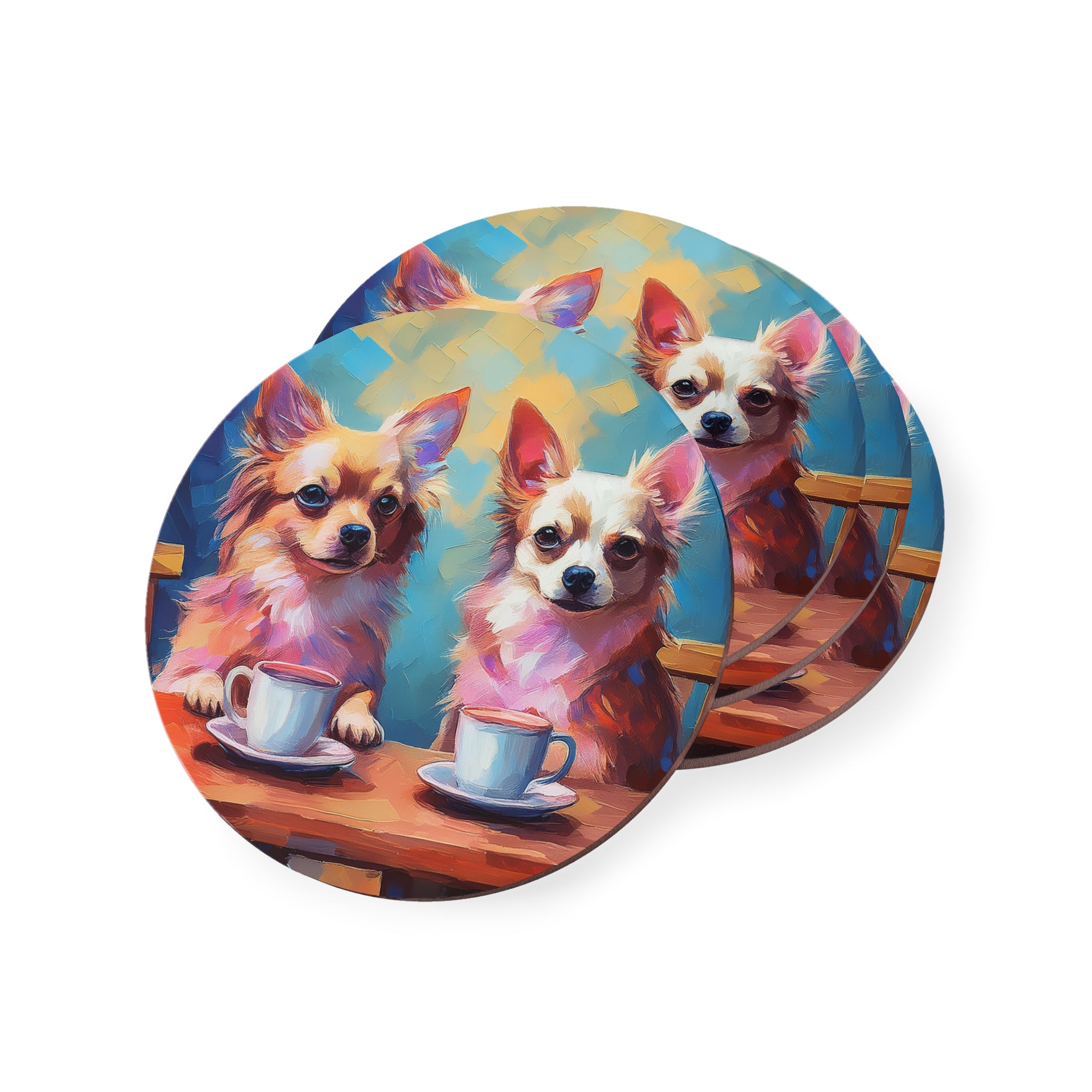 Cafe con Chihuahua Coasters