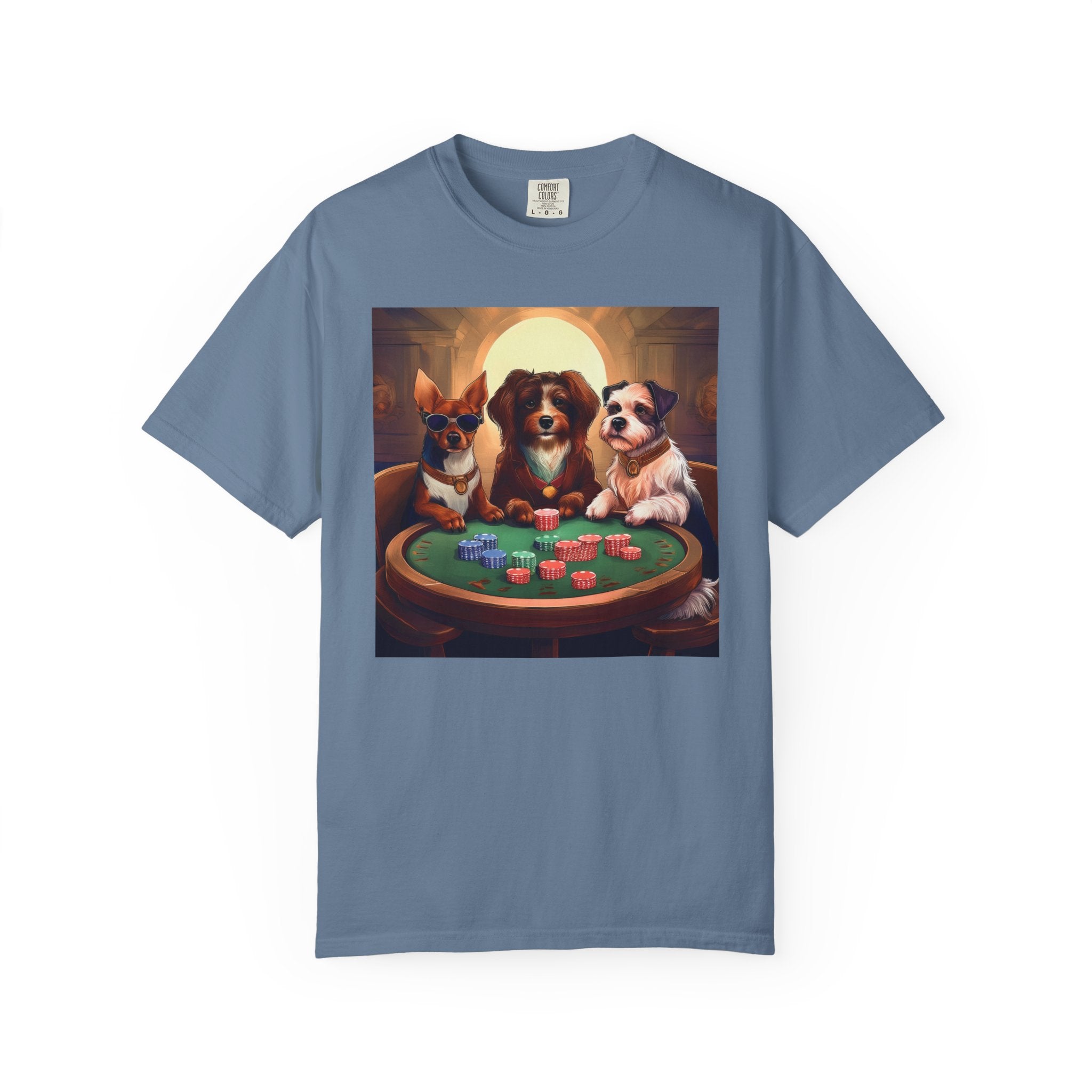 Puppy Poker Unisex Garment-Dyed T-shirt
