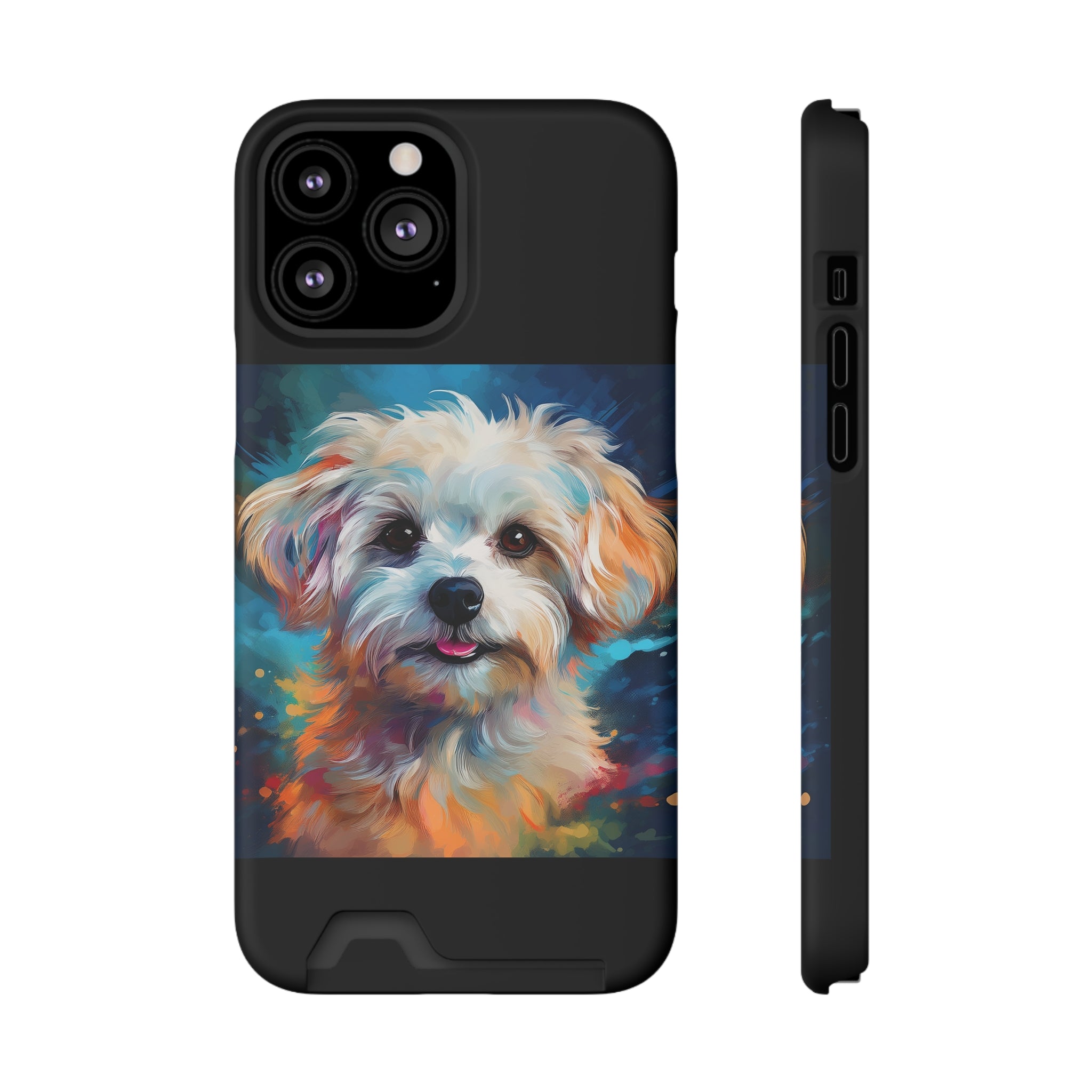 Maltese Phone Case with Card Holder