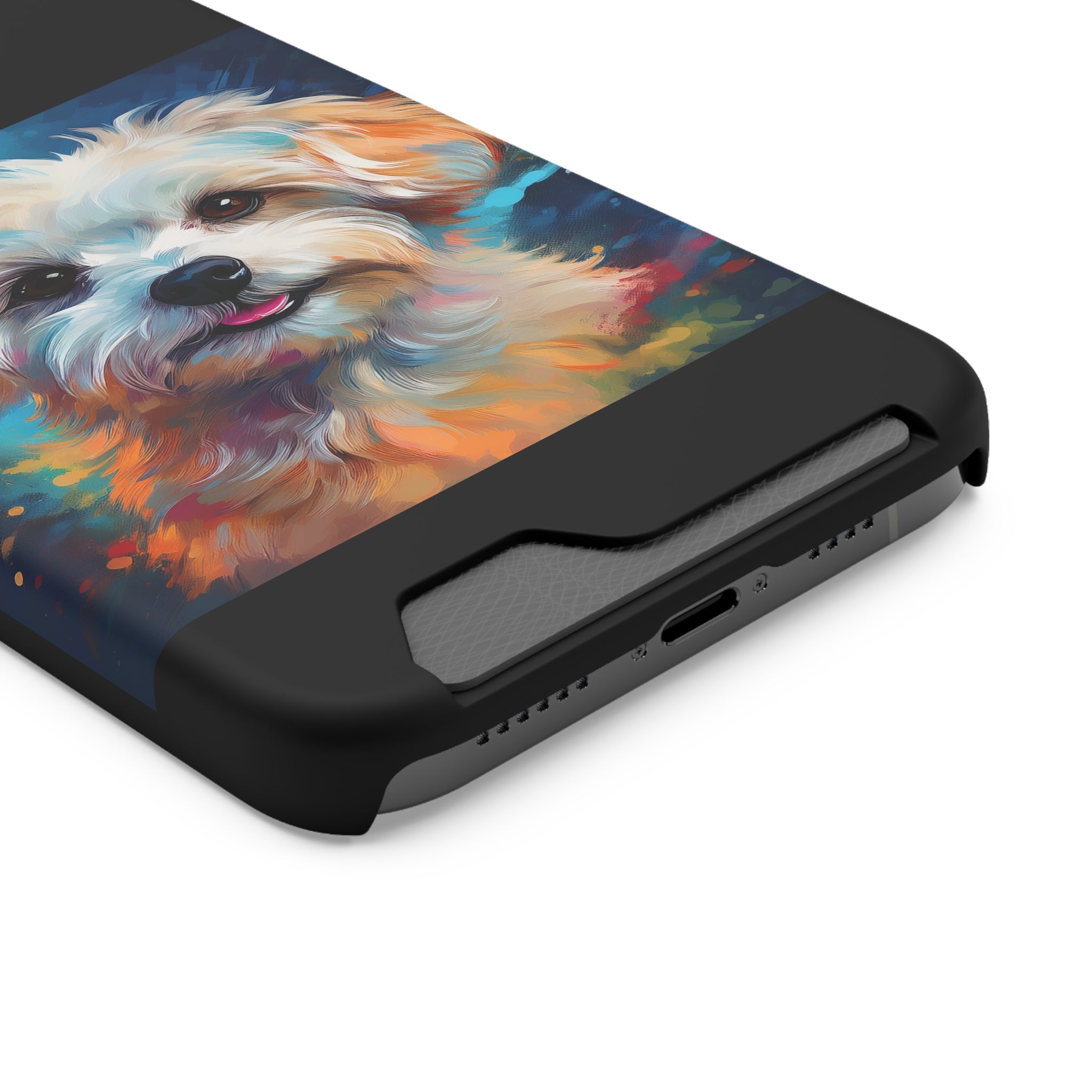 Maltese Phone Case with Card Holder