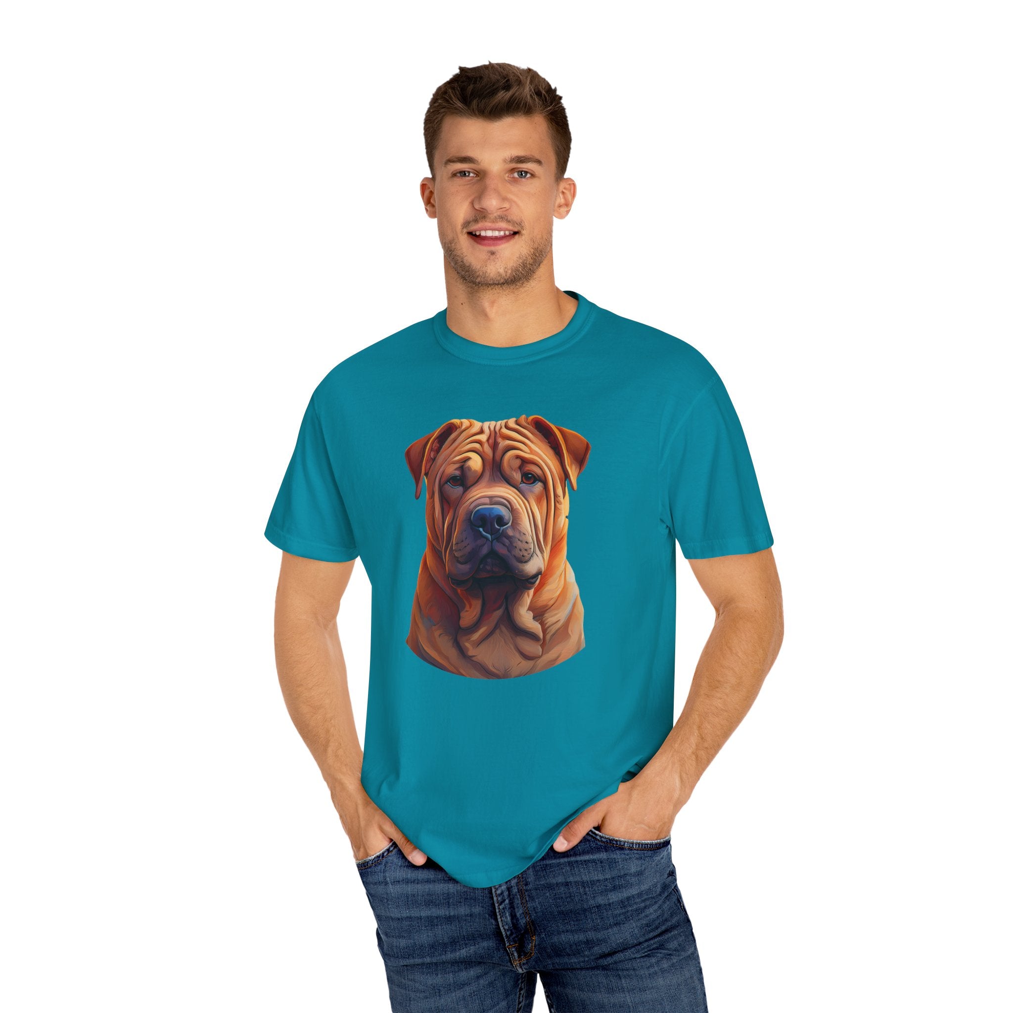 Shar Pei Unisex Garment-Dyed T-shirt