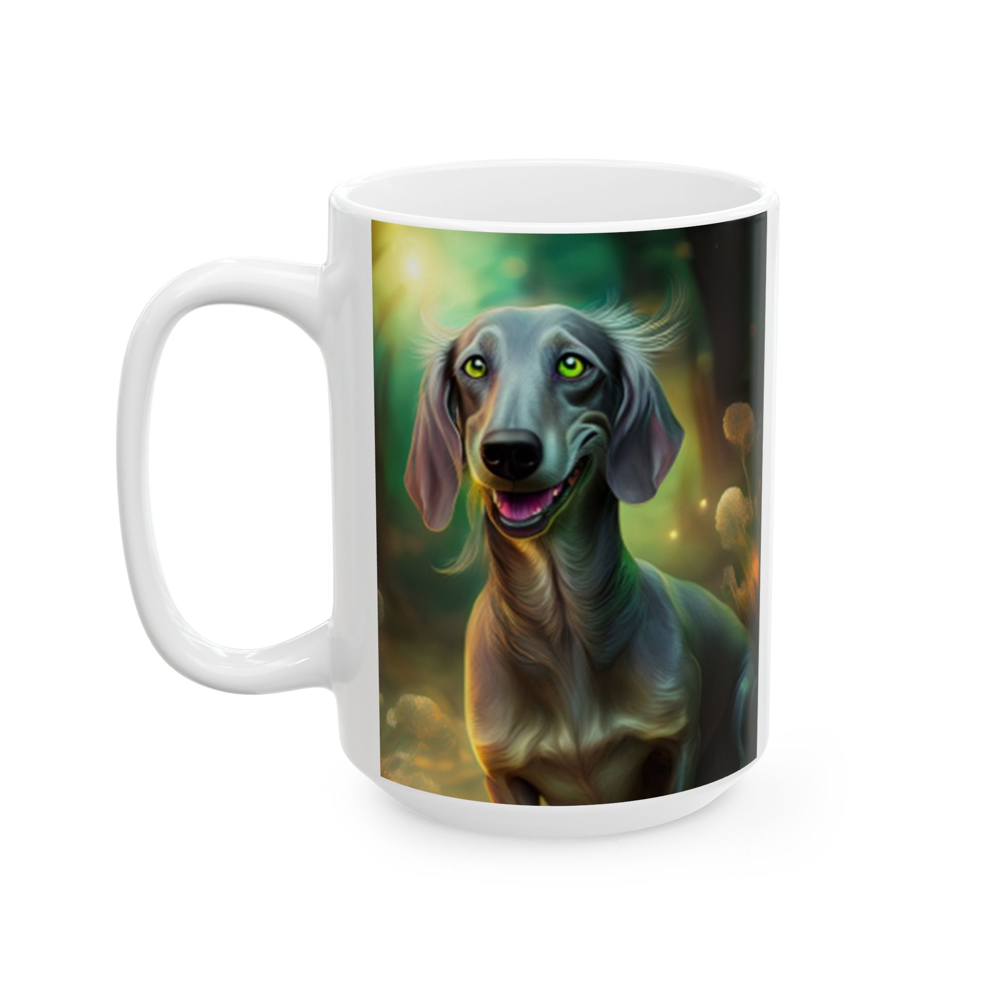Silver Grey Dachshund Mug, (11oz, 15oz)