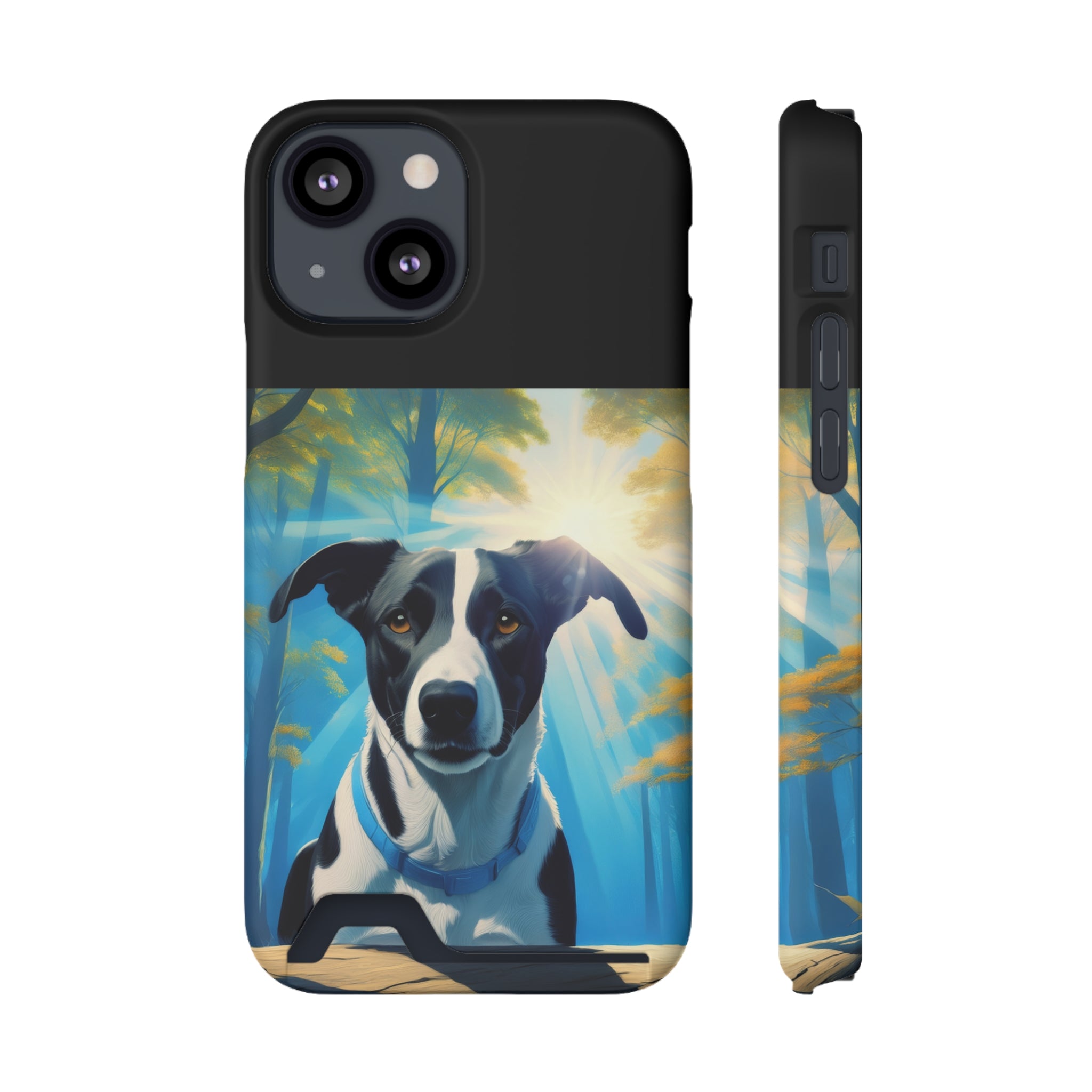 Coonhound Forest Phone Case with Card Holder
