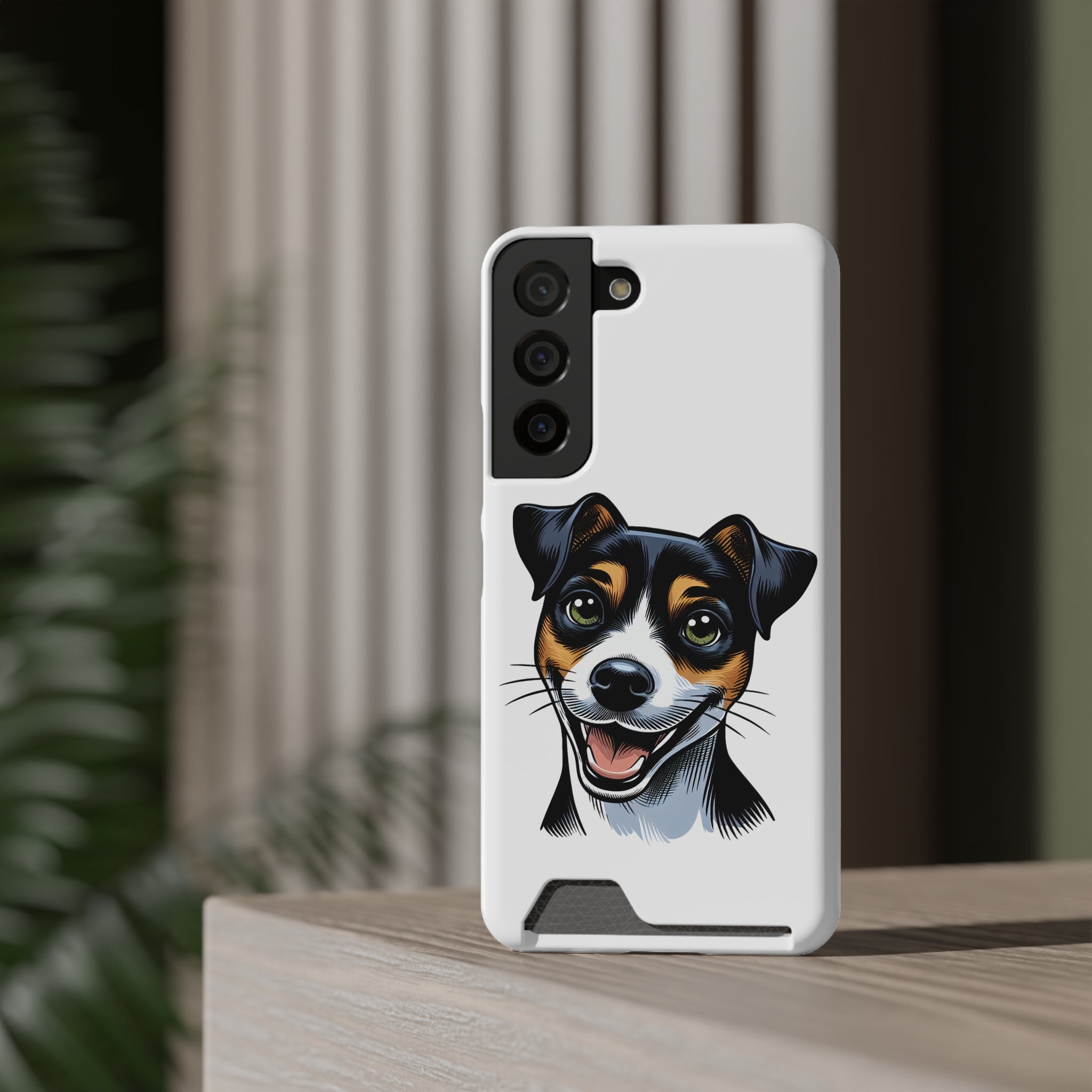 Jack Russel Phone Case with Card Holder