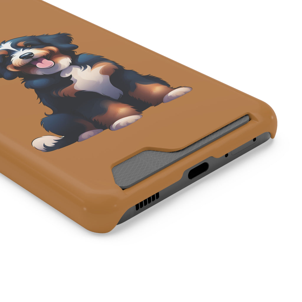 Bernie doodle Phone Case with Card Holder